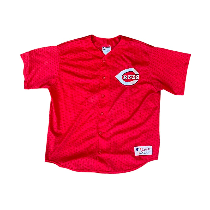 Majestic Cincinnati Reds #8 Red White Baseball Jersey