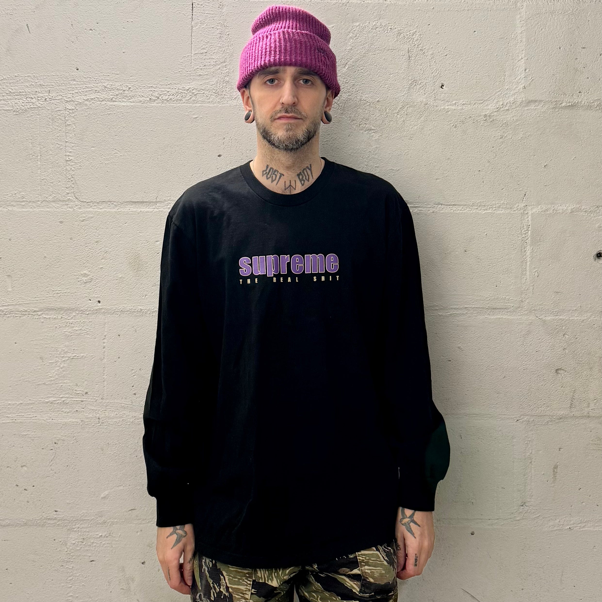 Supreme The Real Shit SS19 Long Sleeve Tshirt Black