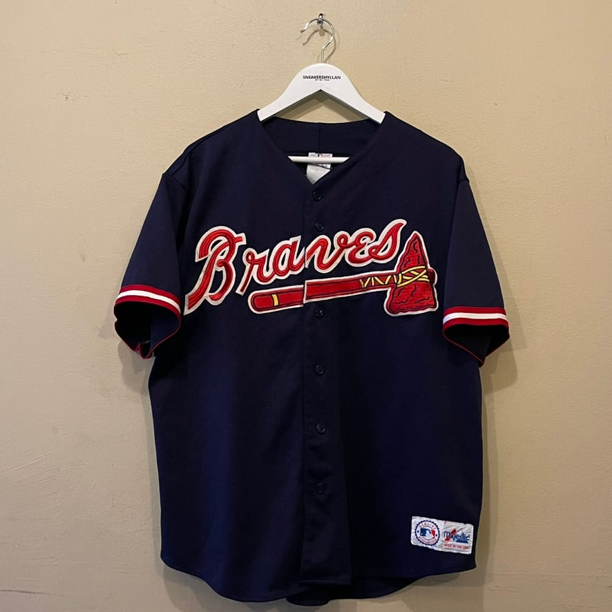 Majestic St Louis Braves Justice #23 Navy Baseball Jersey
