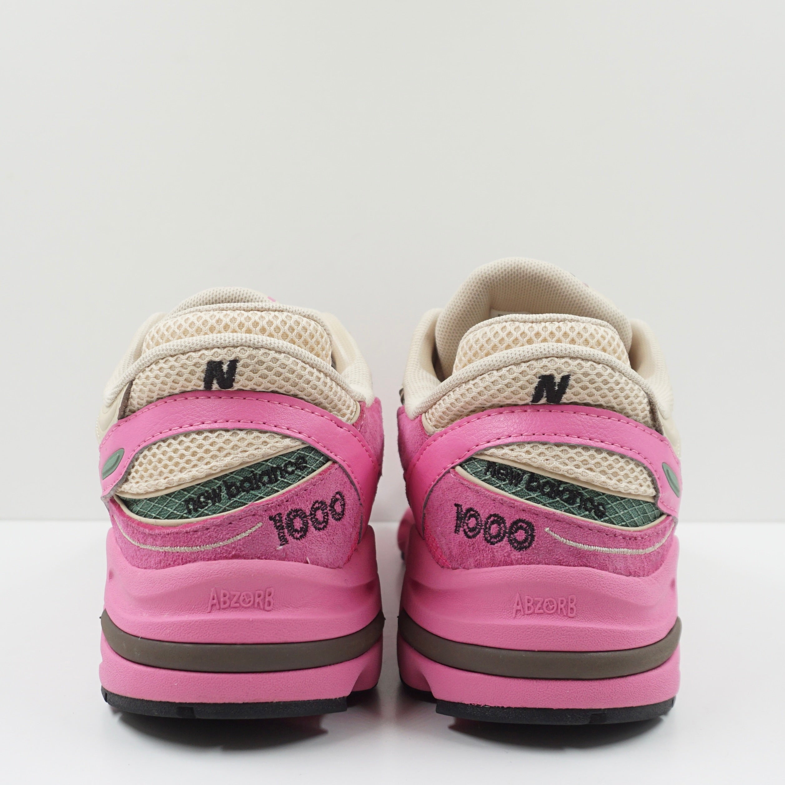 New Balance 1000 Tan Pink Green