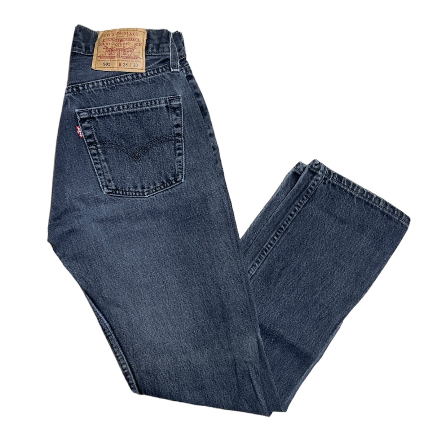 Vintage Levis 501 Black/Grey Jeans (W28/L30)