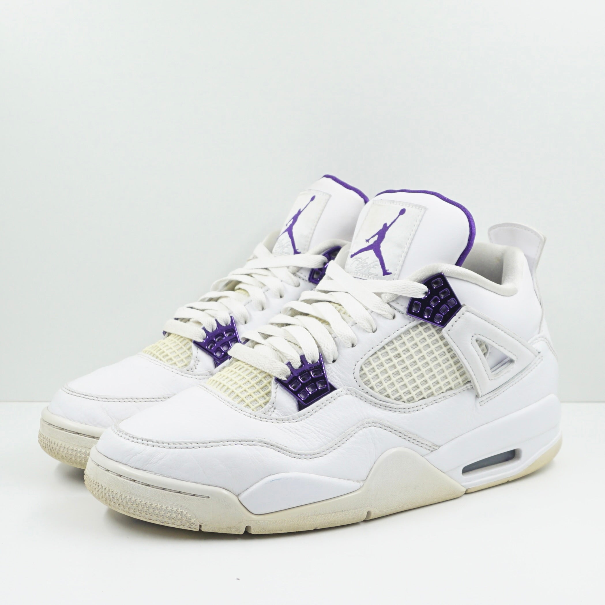 Retro Metallic Purple Purple And White 4s Retro 4s Metallic Purple