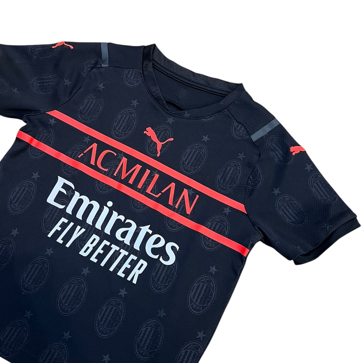 Puma AC Milan Third 2021/2022 Black Football Jersey (Youth)