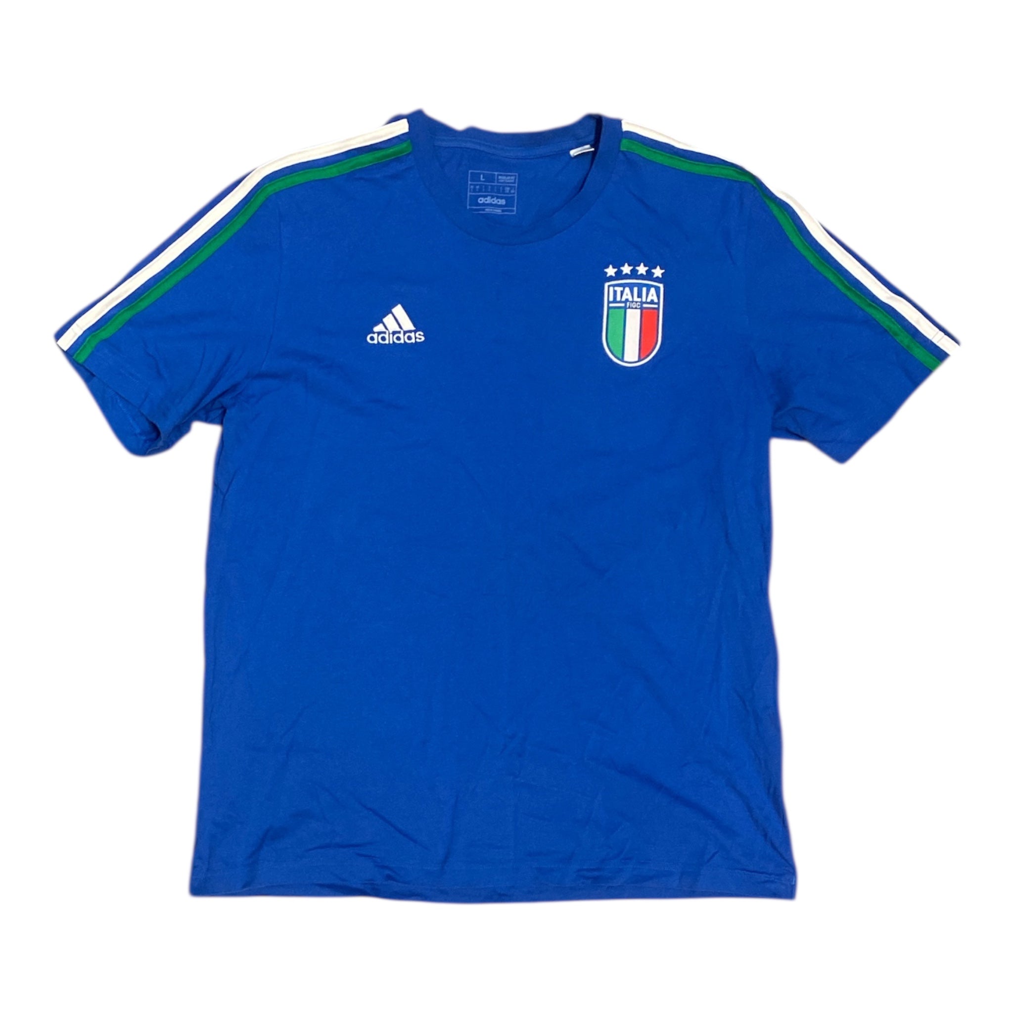 Adidas Italy DNA Retro Football Blue Tshirt