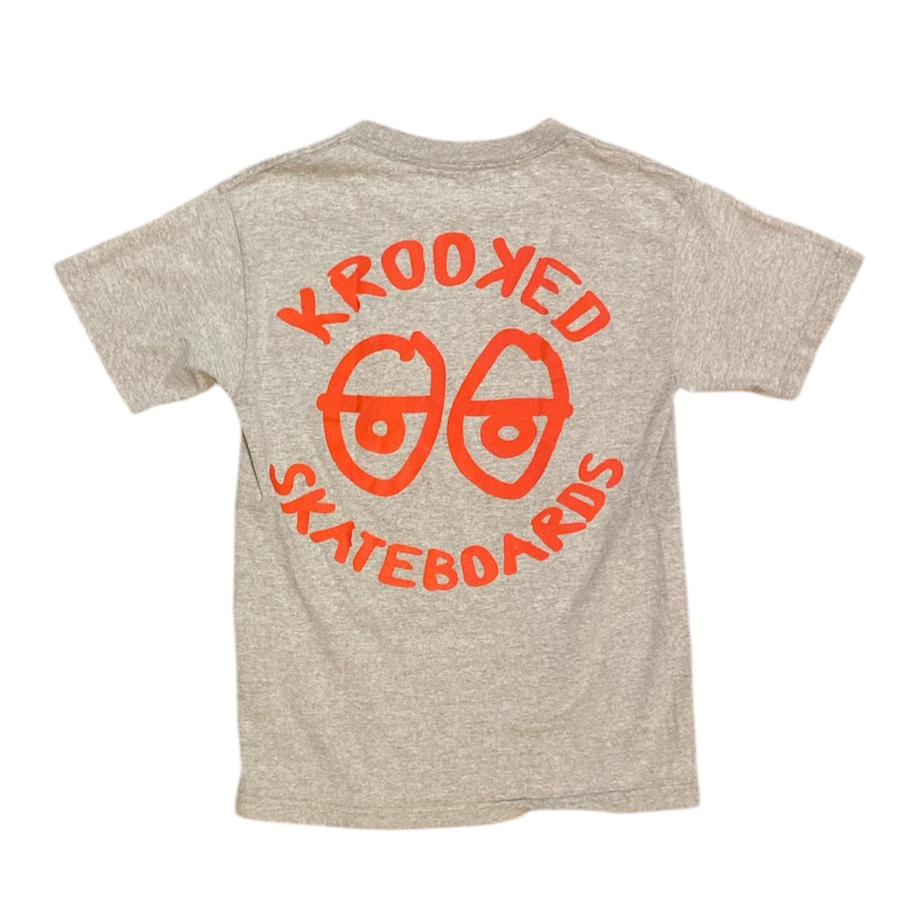 Krooked Skateboards Logo Grey Pocket Tshirt