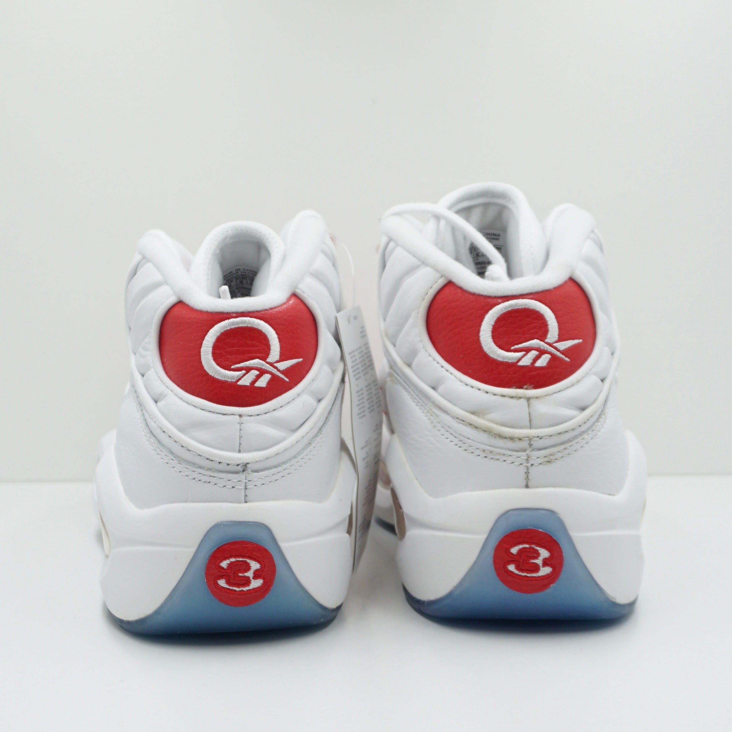 Reebok Question Mid White Pearlized Red