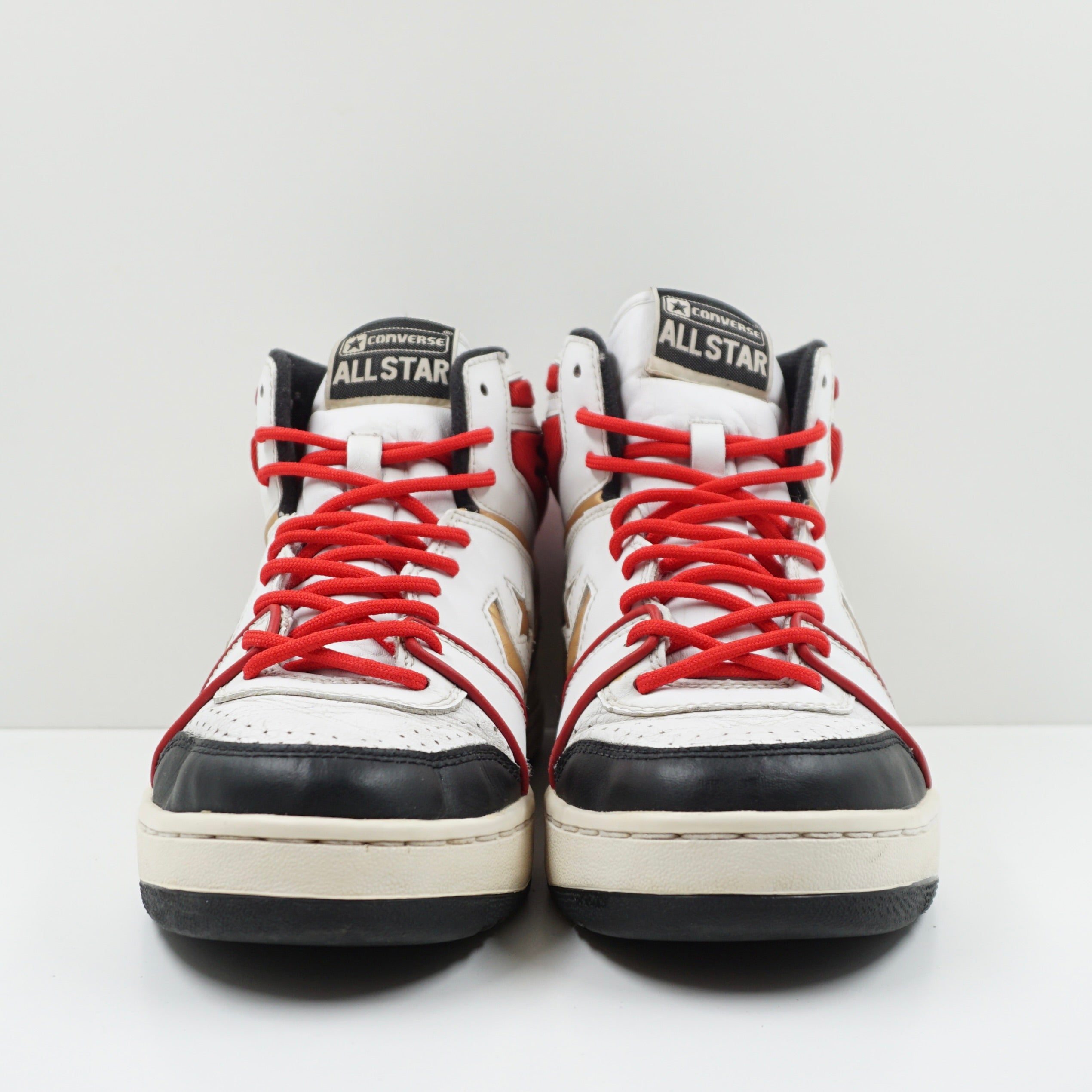 Converse Vintage High Top Gold Red
