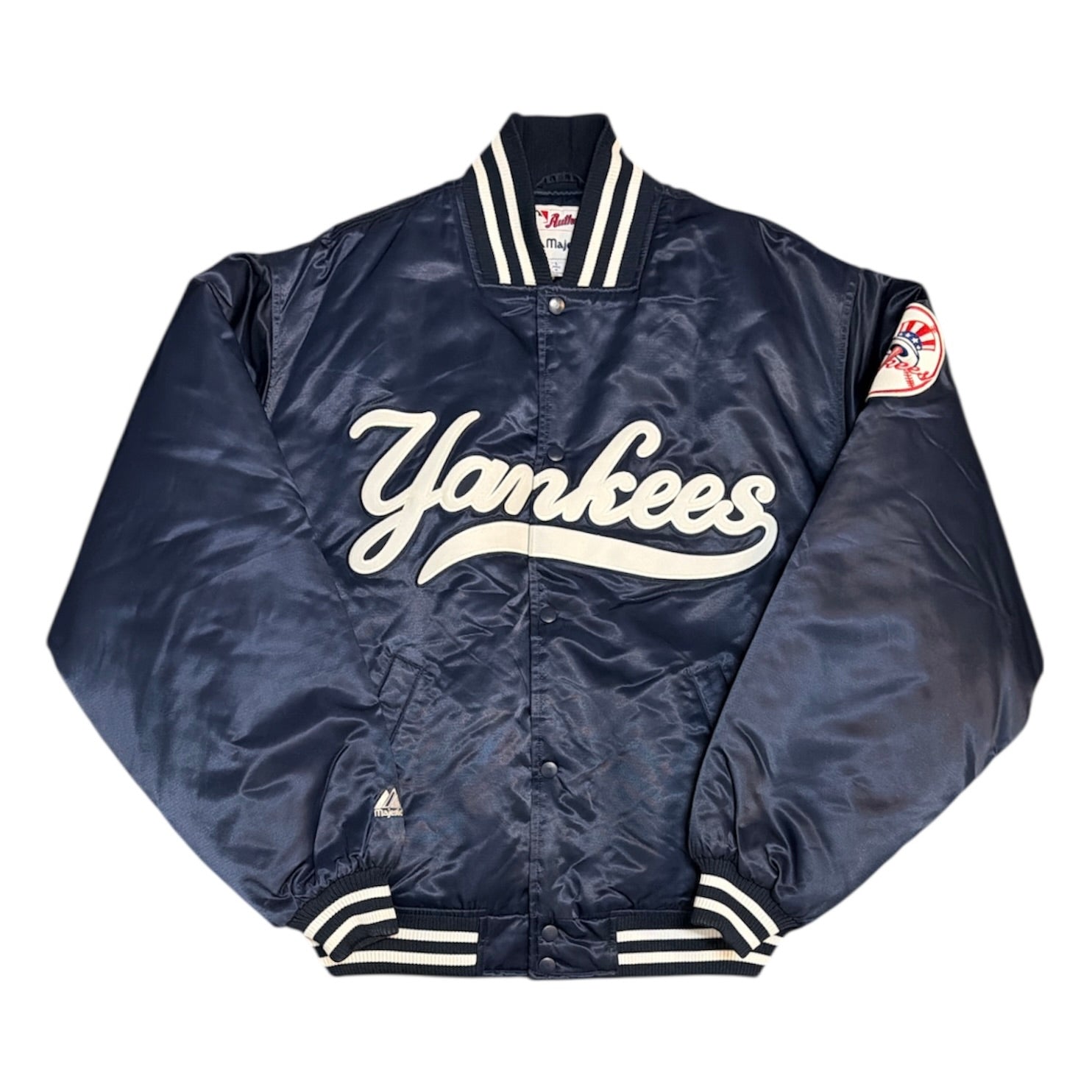 Majestic New York Yankees Satin Bomber Jacket