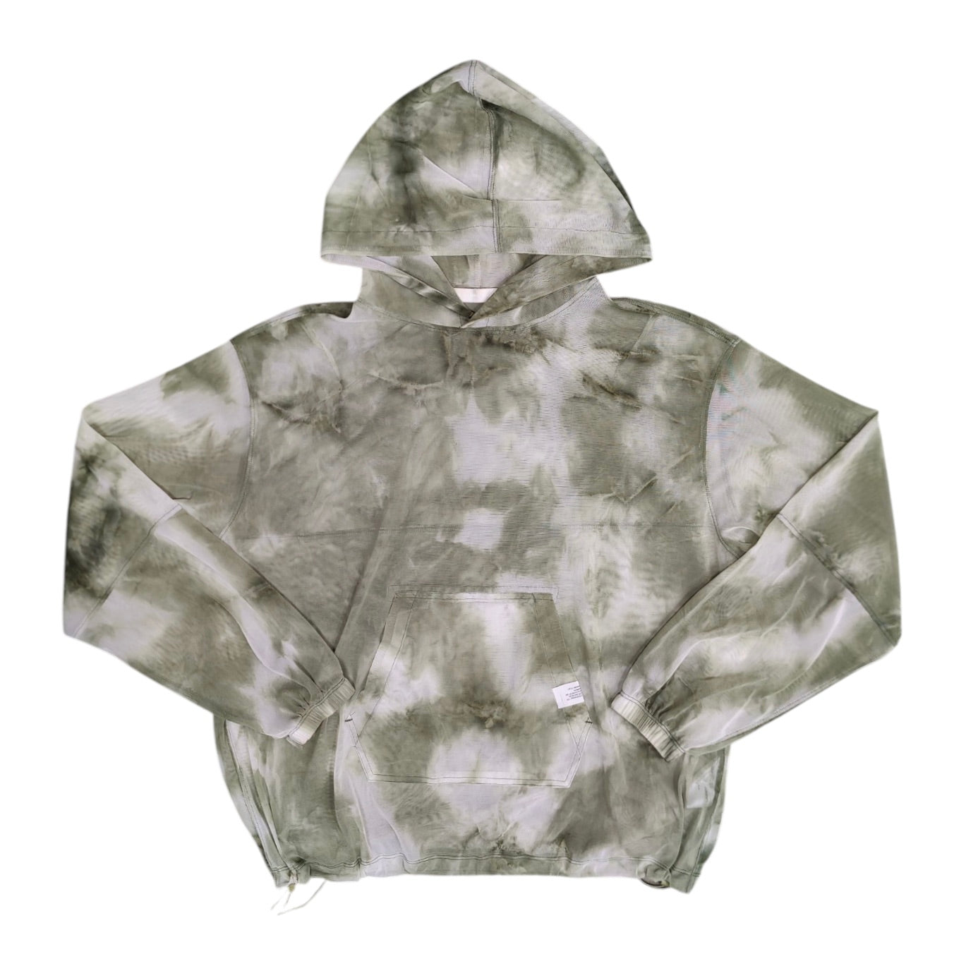 Liful Minimal Garments Mesh Green Hoodie