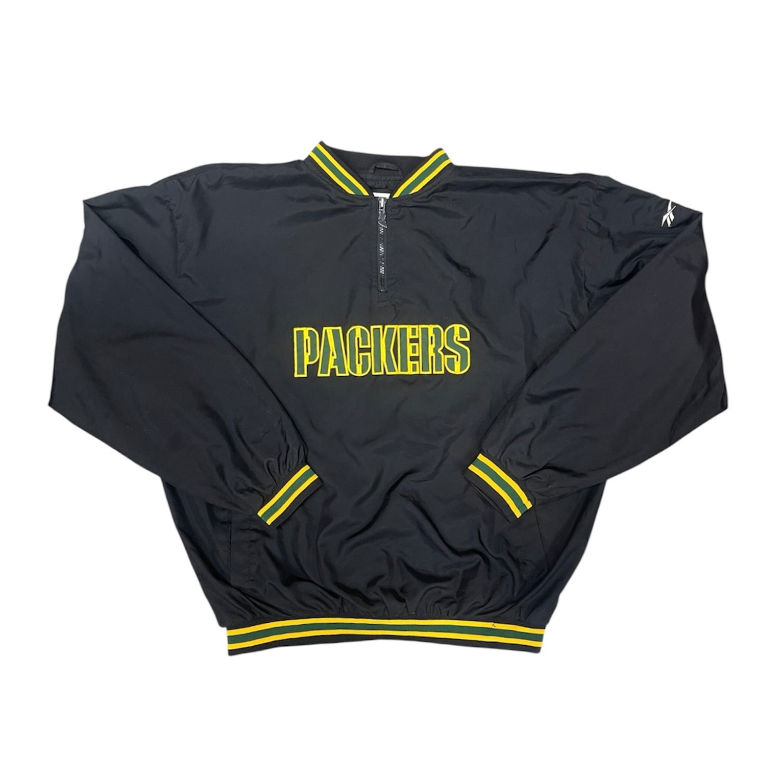 Reebok Green Bay Packers Half Zip Anorak Jacket