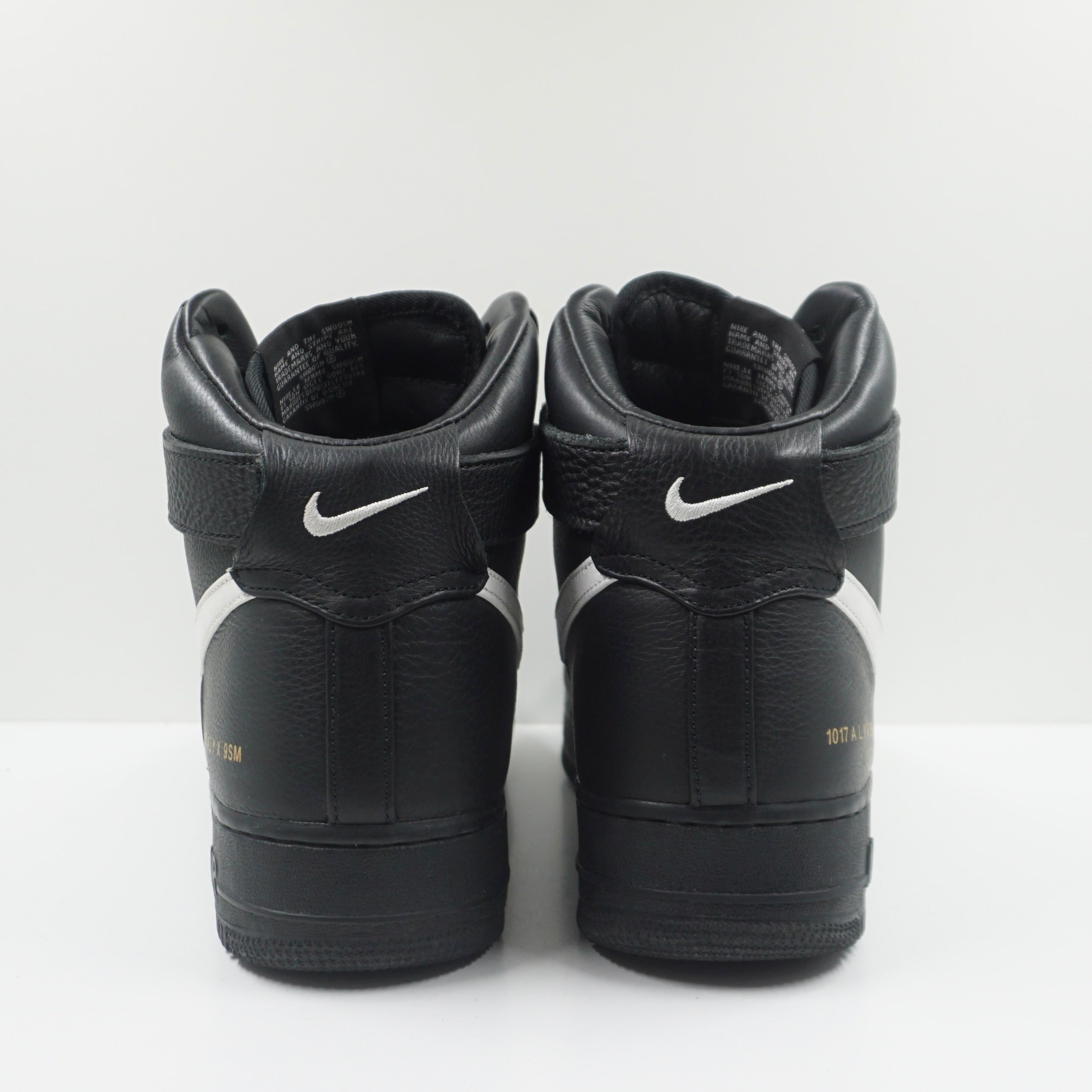White Swoosh All Black High Top Af1 Nike Air Force High Top '07