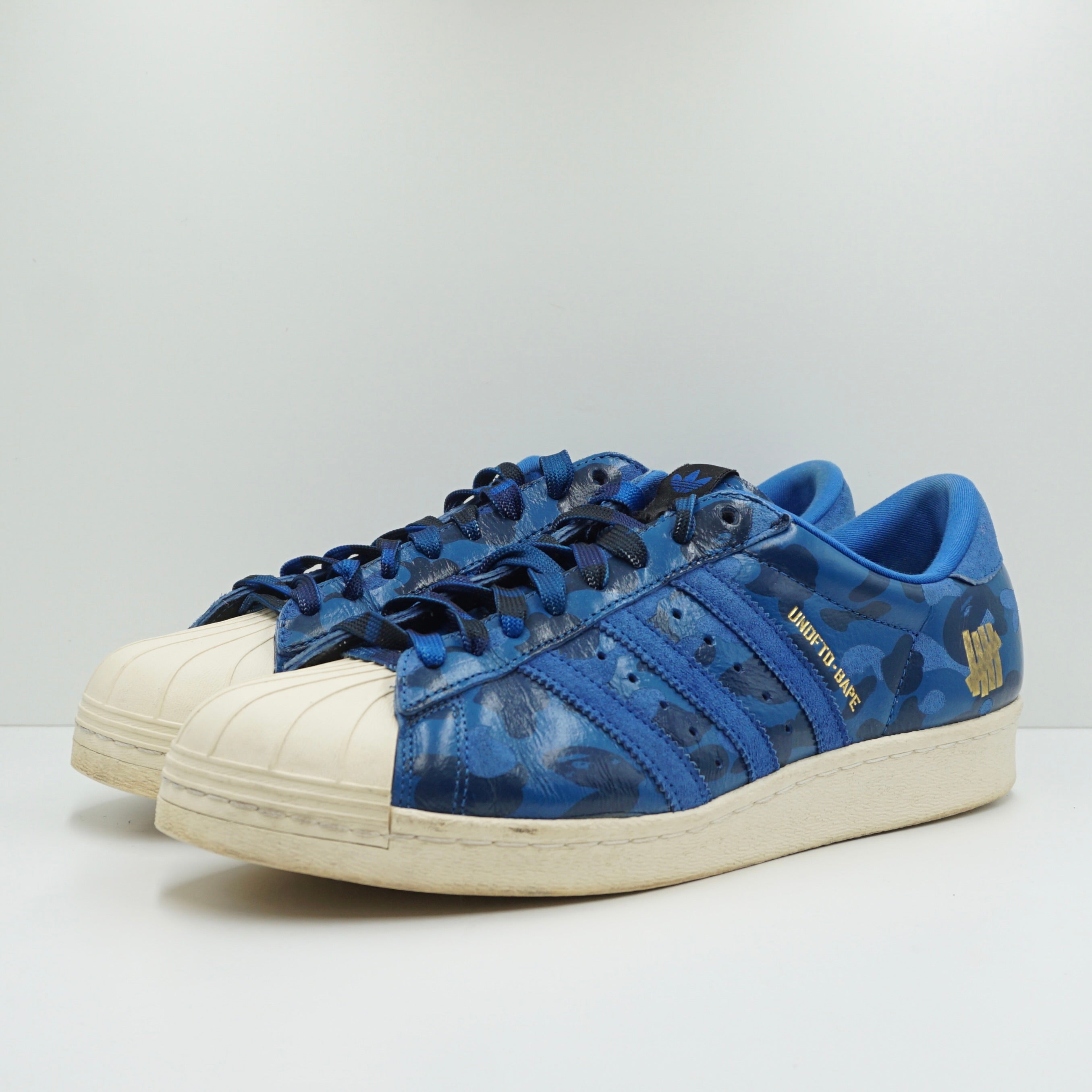 Adidas Superstar 80s Undefeated Bape Blue Camo Adidas Superstar 80s Undefeated Bape Blue Camo