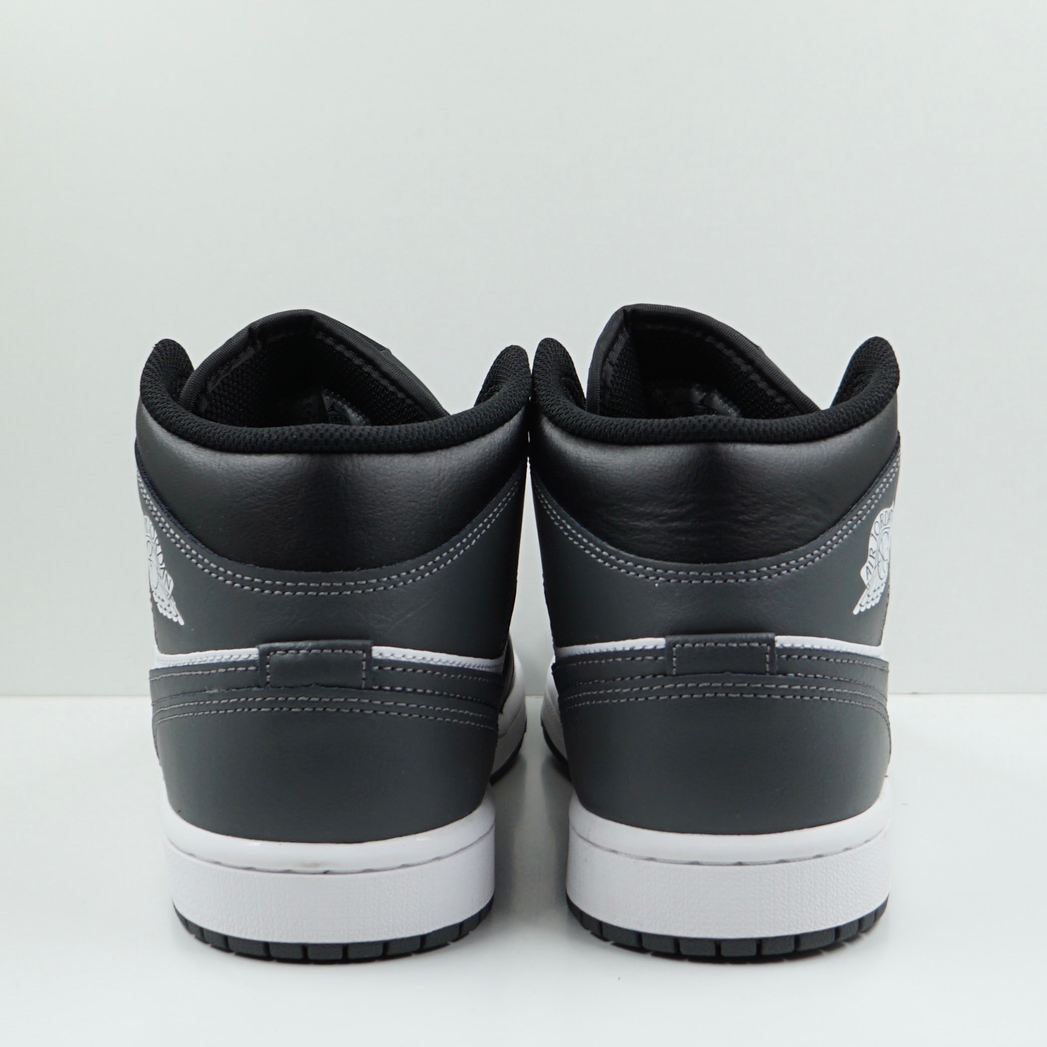 Jordan 1 Mid Black White Iron Grey