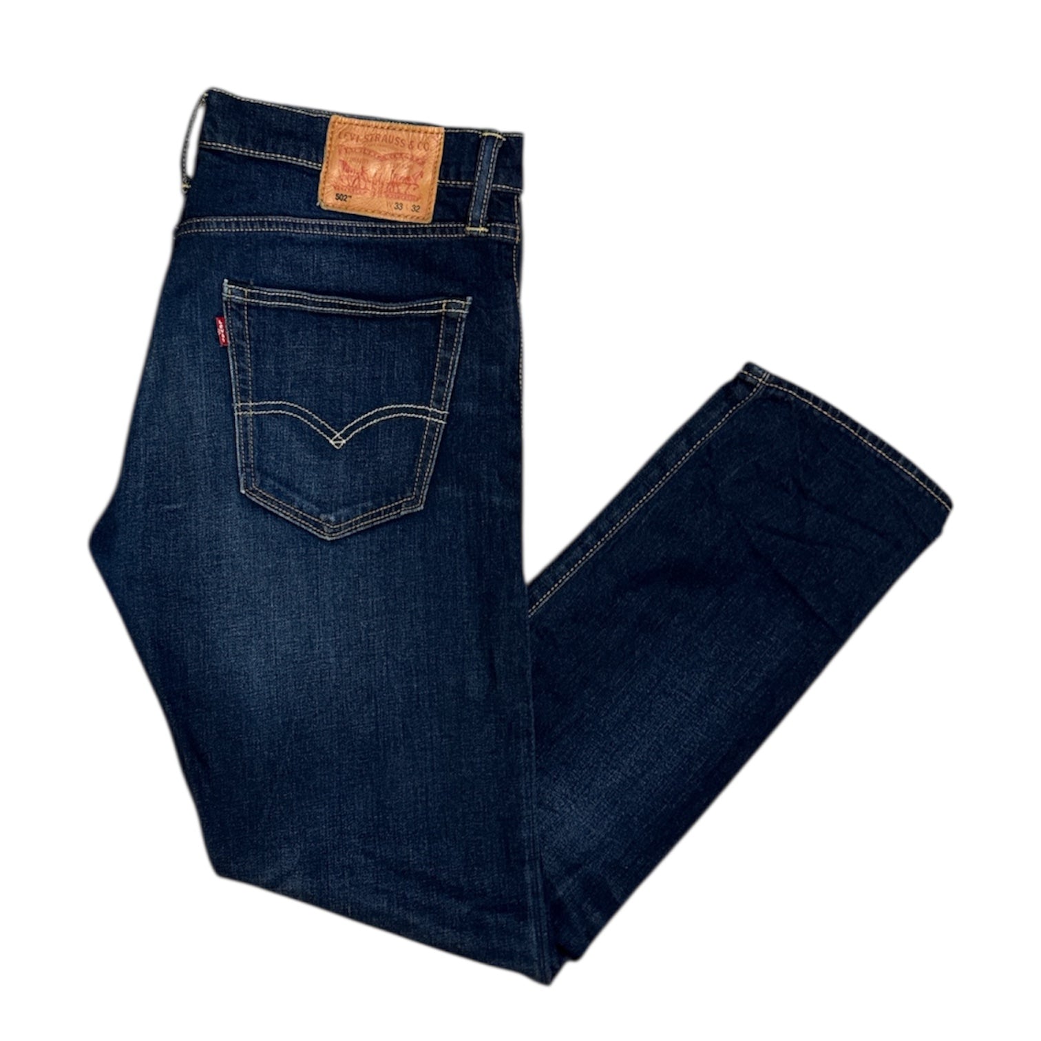 Levis 502 Taper Denim Blue Jeans