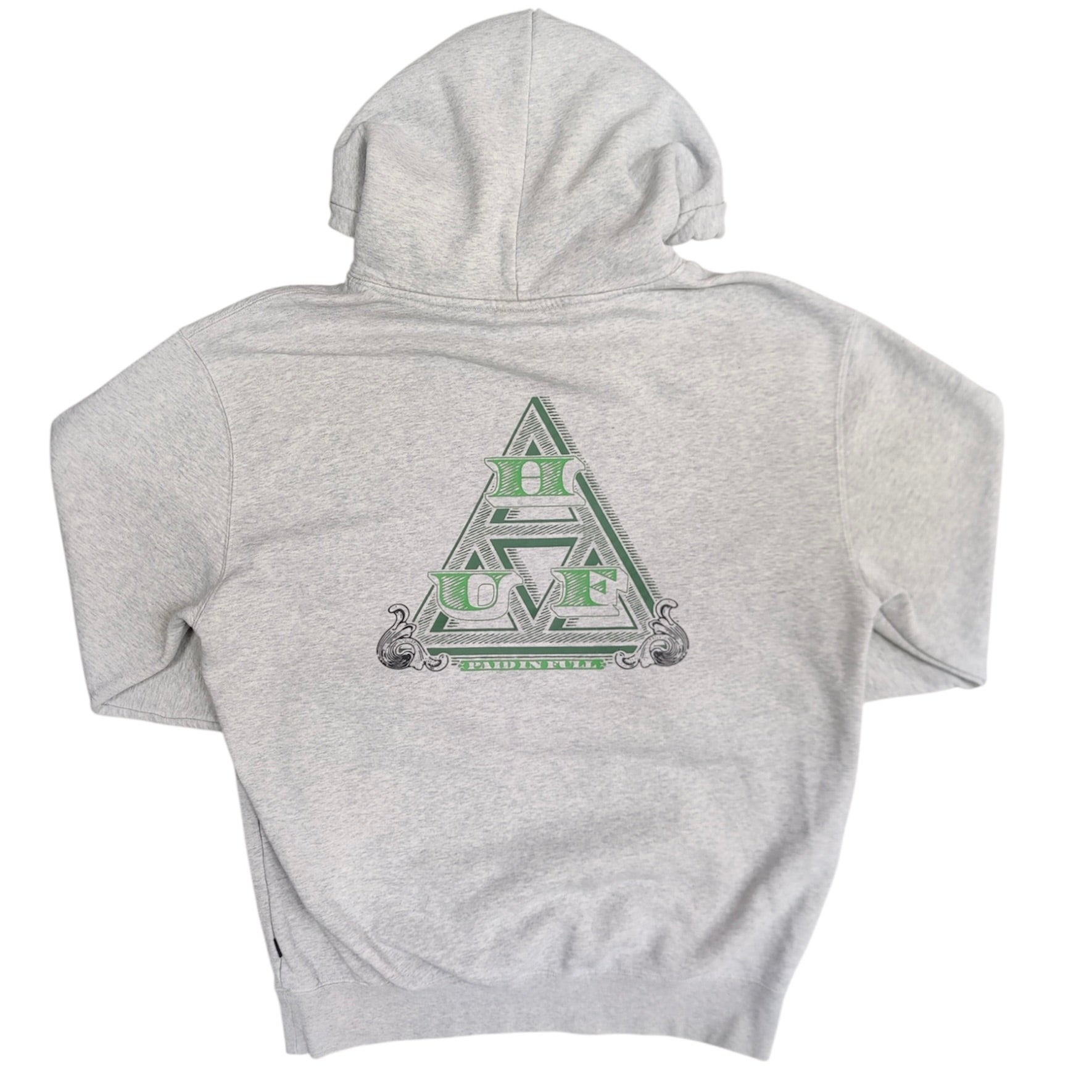 HUF Paid In Full Grey Green Hoodie