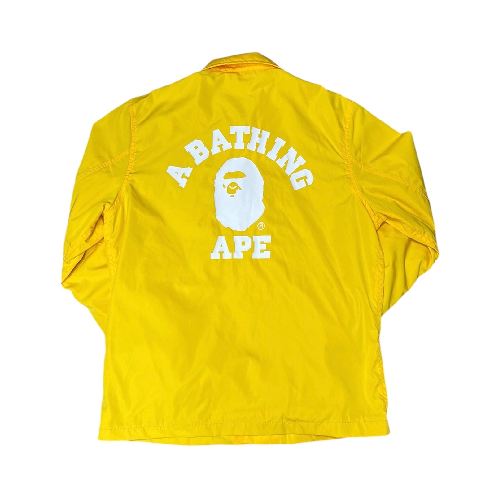 A Bathing Ape Yellow Coach College Jacket