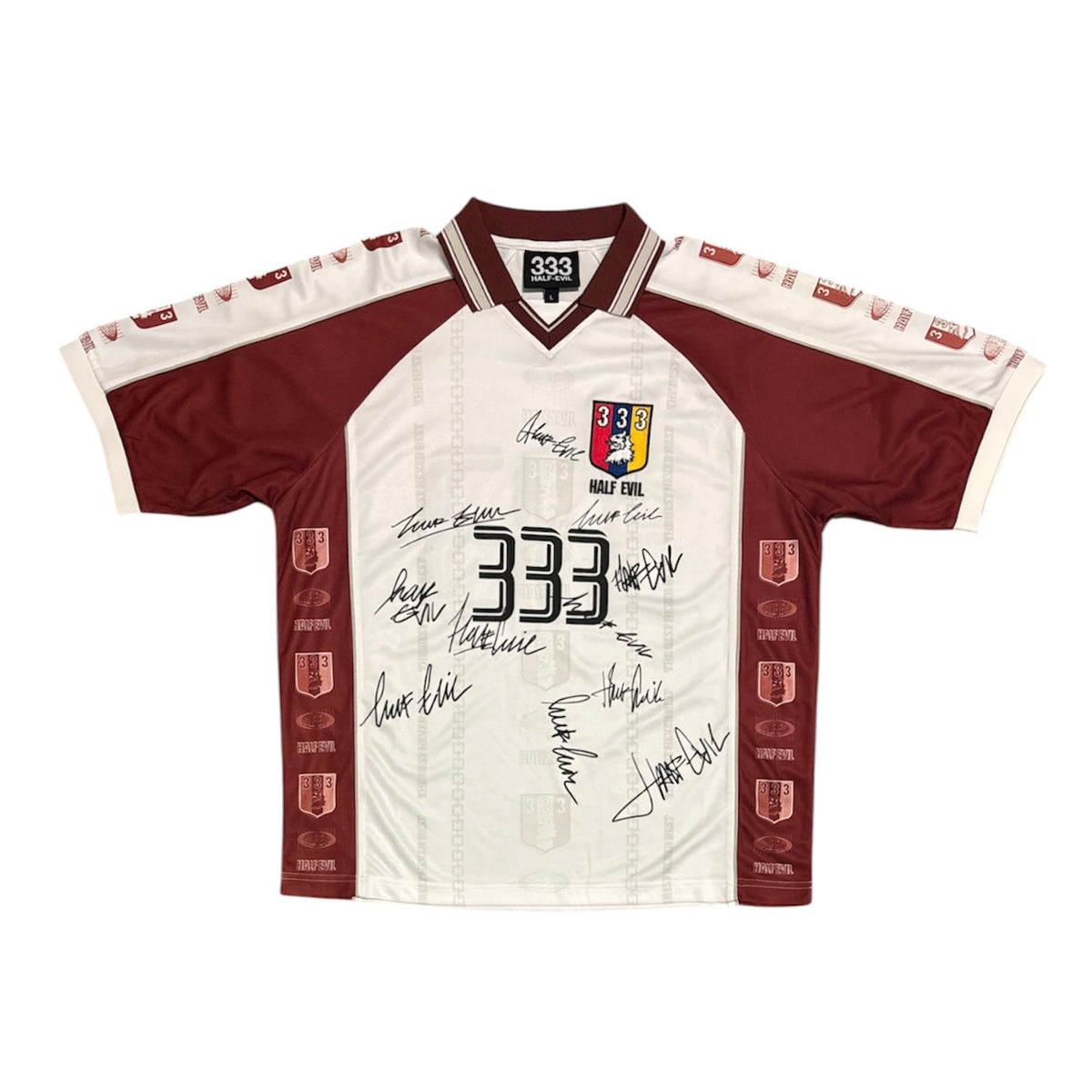 Half Evil 333 Anniversary Burgundy White Jersey