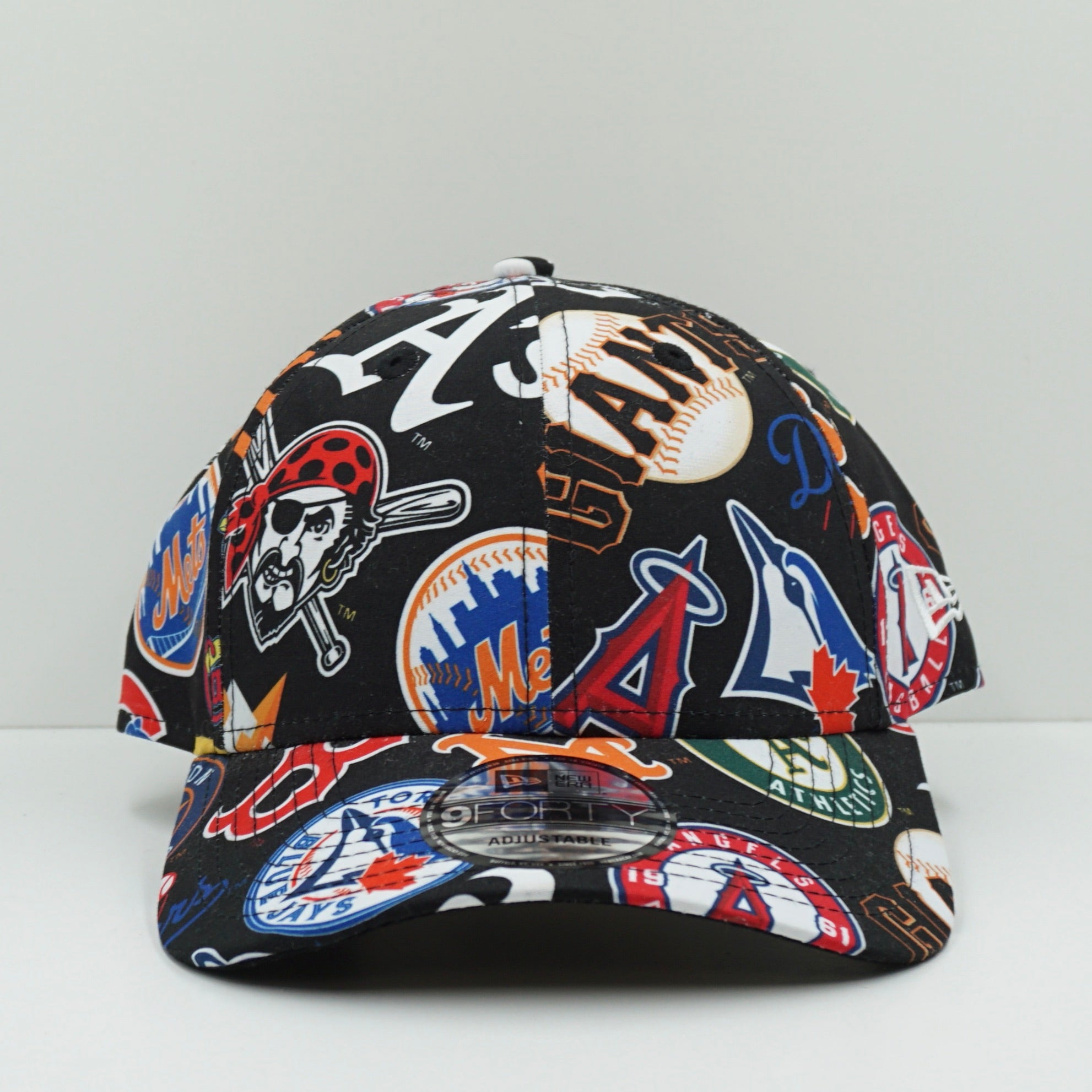 New Era 9forty MLB All Over Logo Adjustable Cap