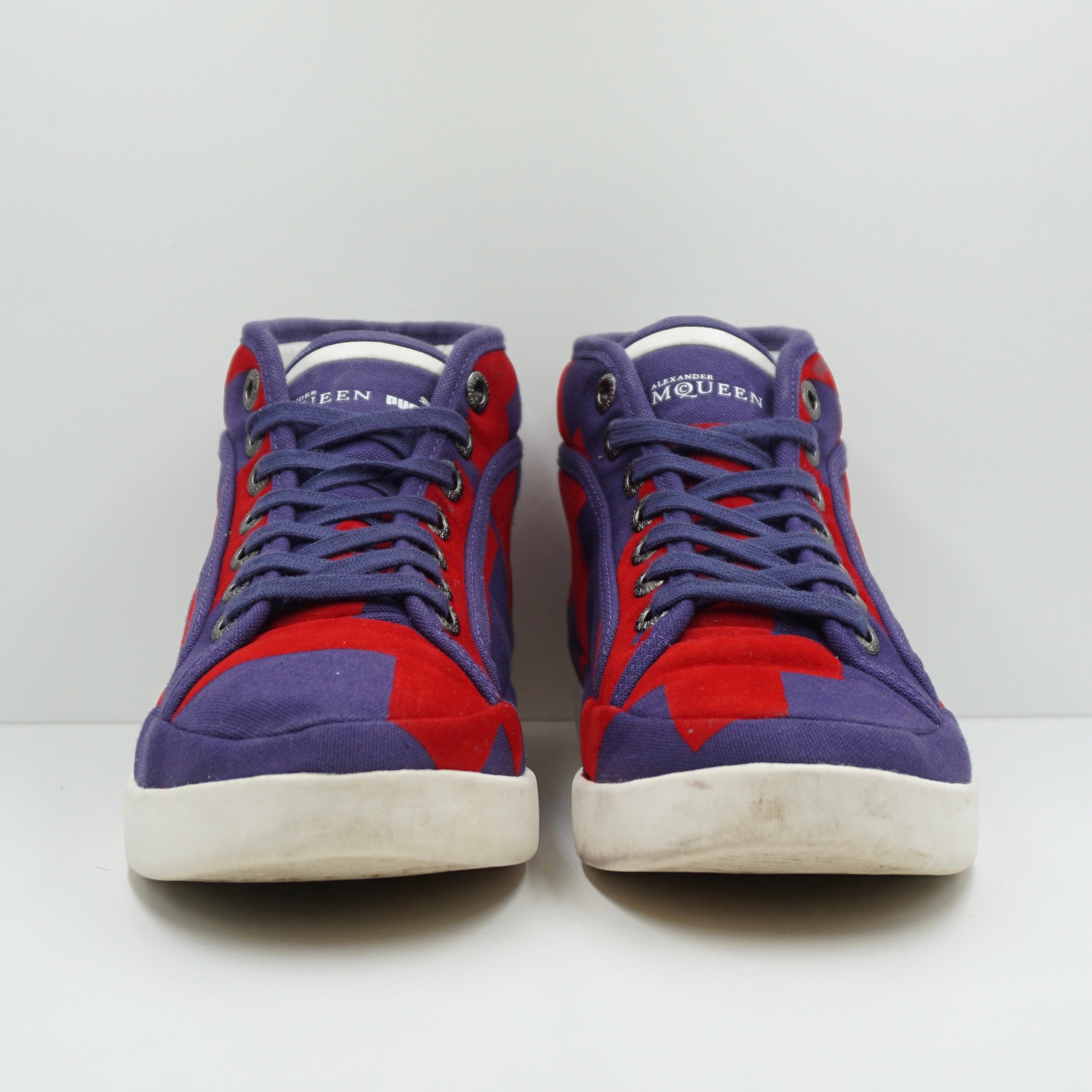 Puma Alexander McQueen Red Purple Rabble Hi Top Sample