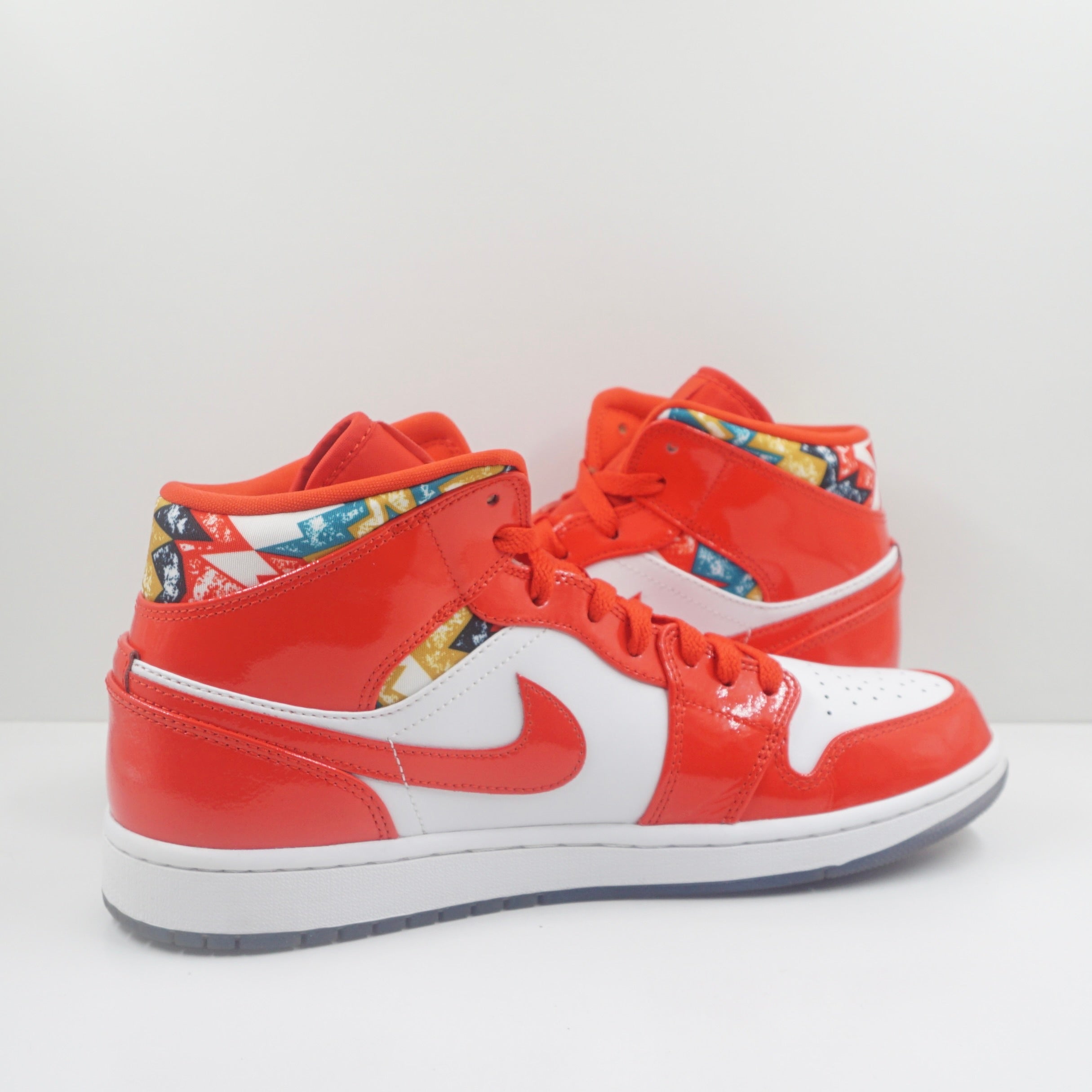 Jordan 1 Mid Barcelona Sweater Red Patent