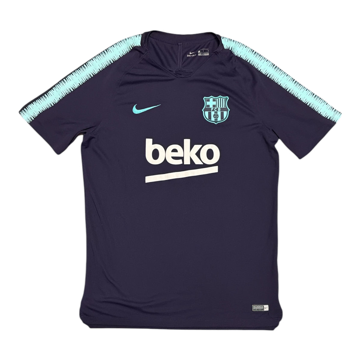 Nike FC Barcelona 2018/2019 Purple Turquoise Training Football Jersey