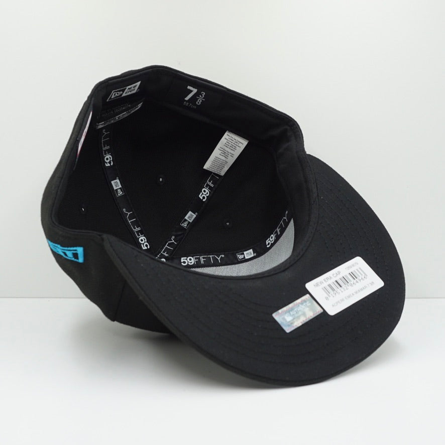 New Era Miami Marlins Black Fitted Cap