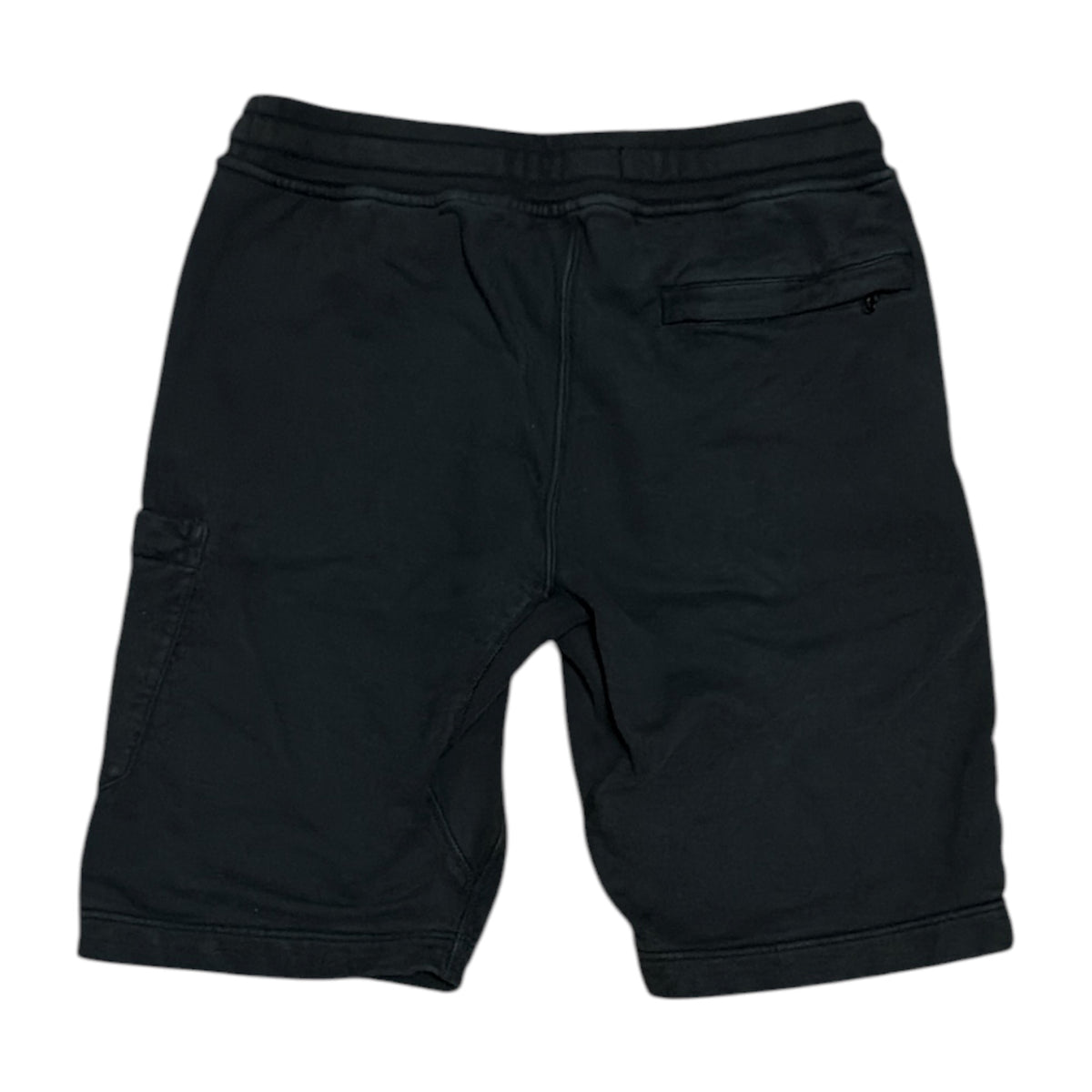 Stone Island Cotton Jersey Black Cargo Shorts