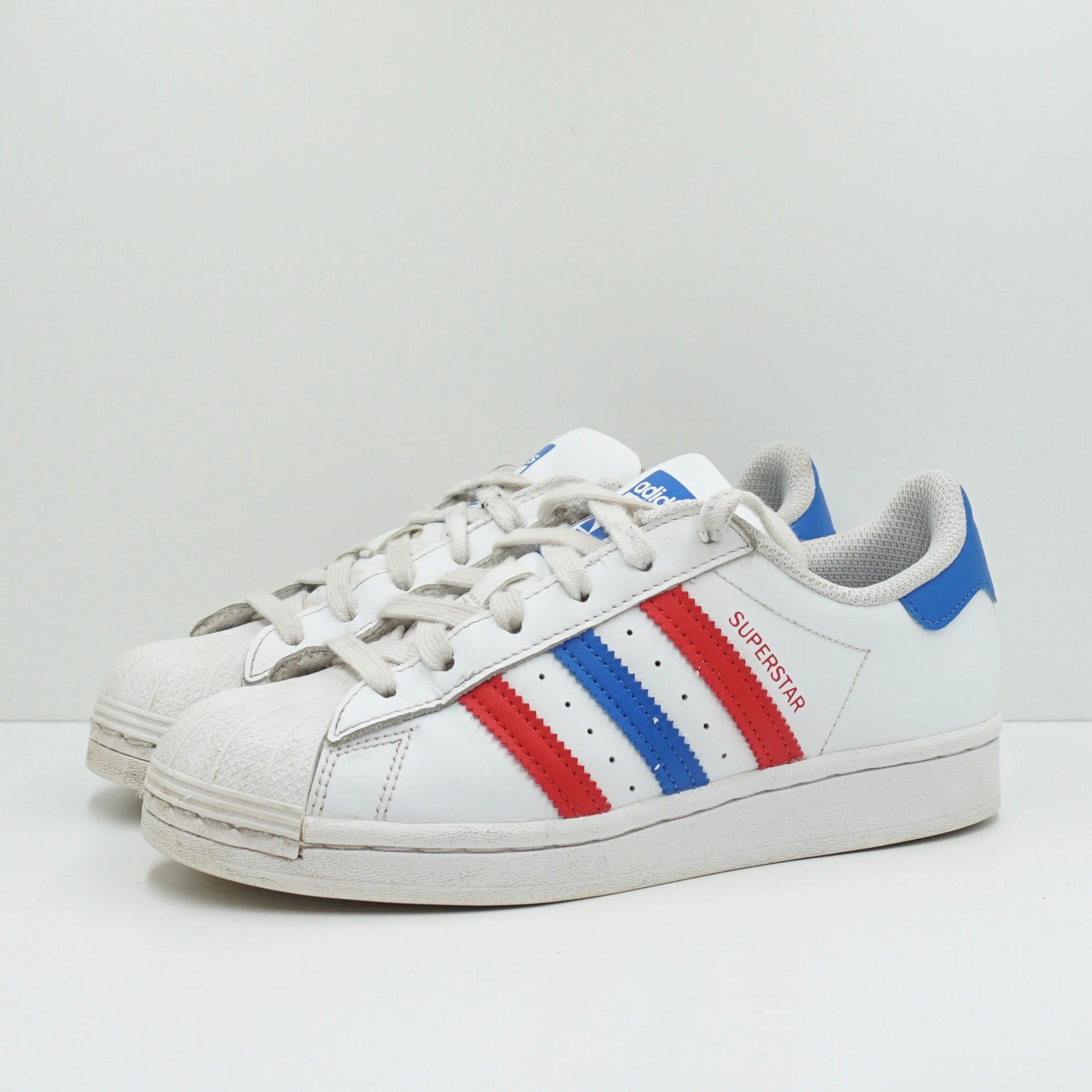 Adidas Superstar Blue Red Stripes