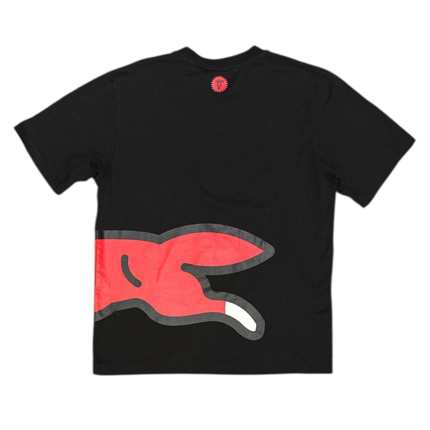 Ice Cream Jumbo Running Dog Black Tshirt