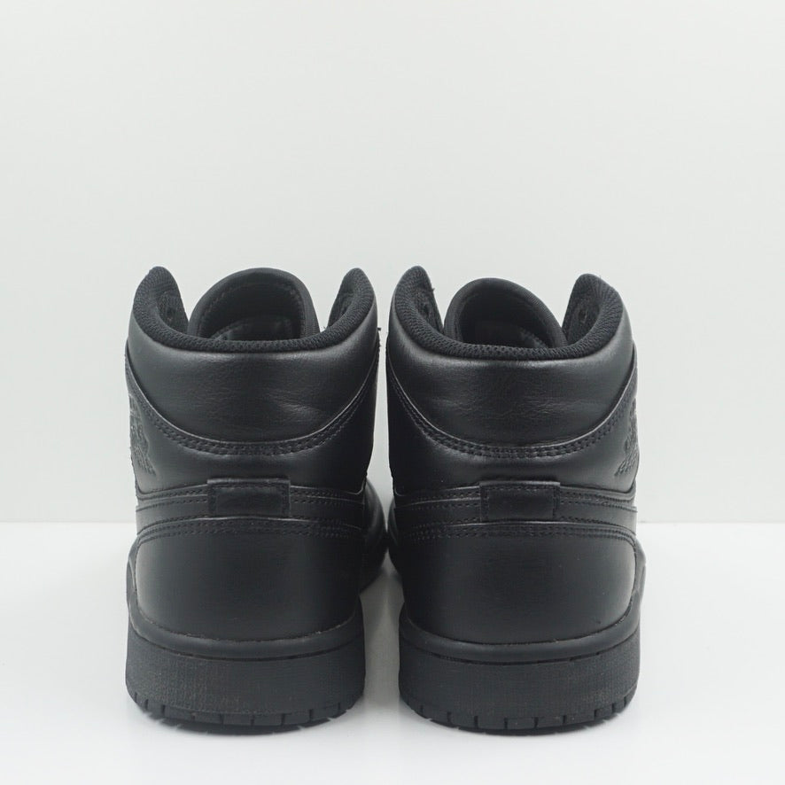 Jordan 1 Mid Triple Black