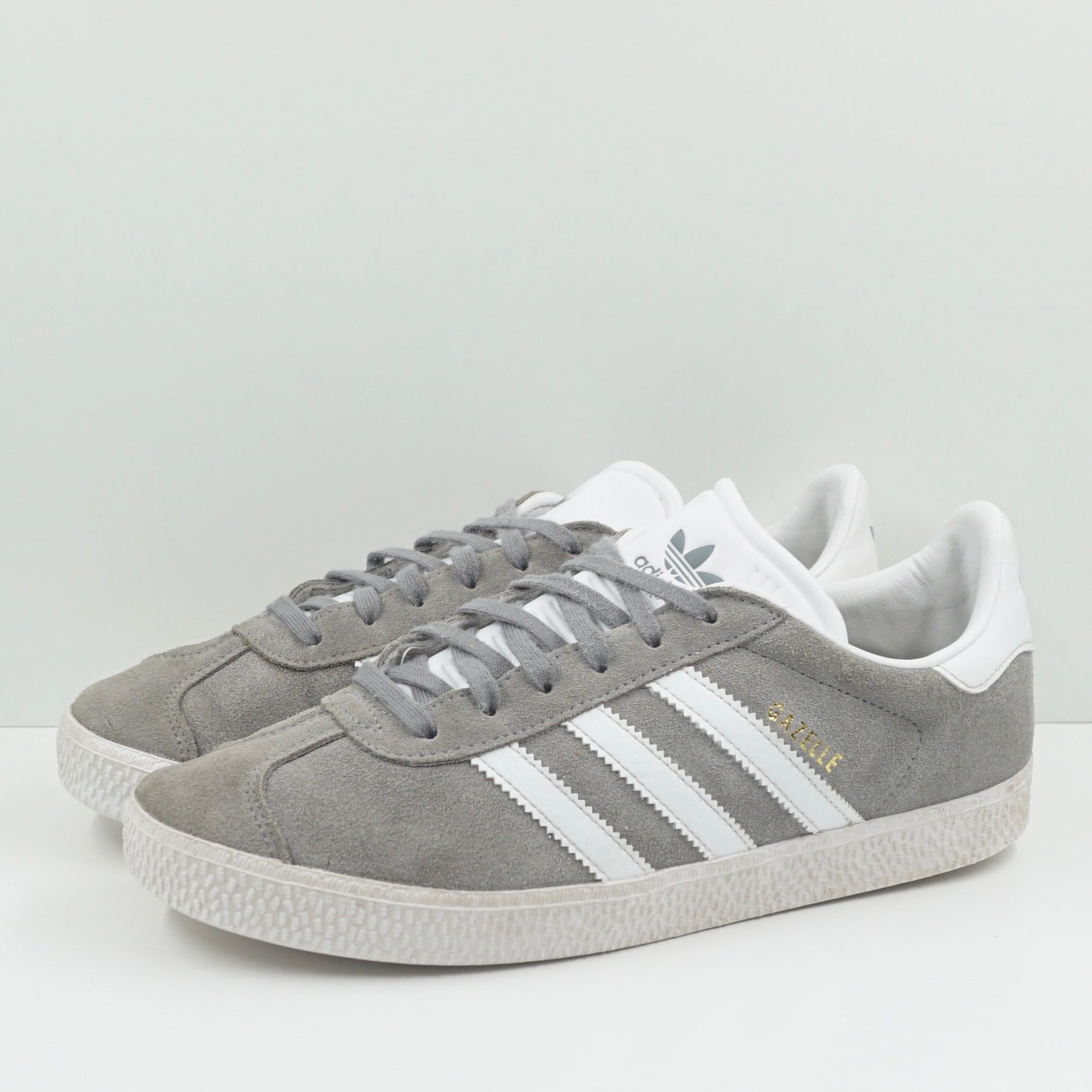 Adidas Gazelle Grey Cloud White Gold Metallic (GS)