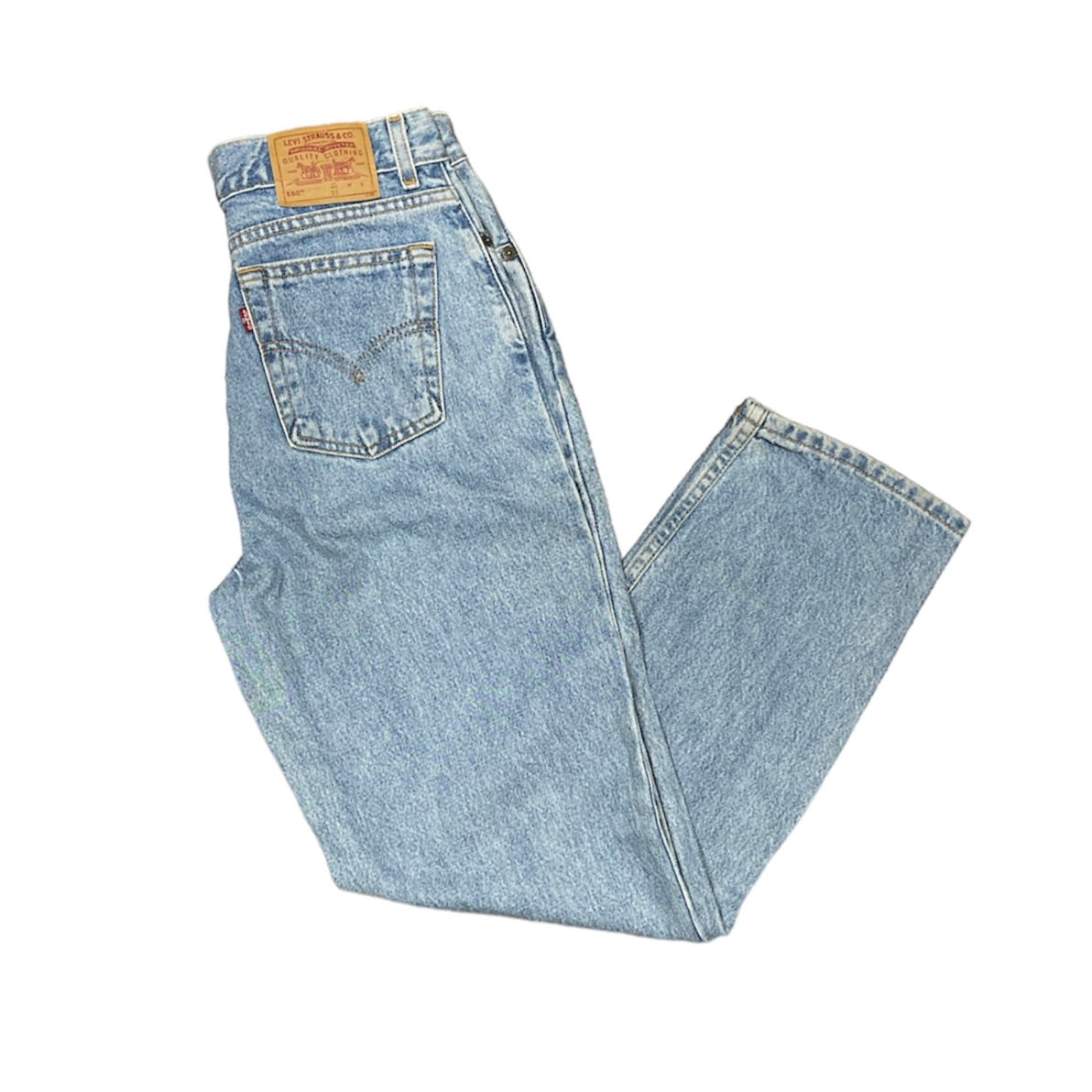 Vintage Levis 550 Light Blue Jeans (W30)