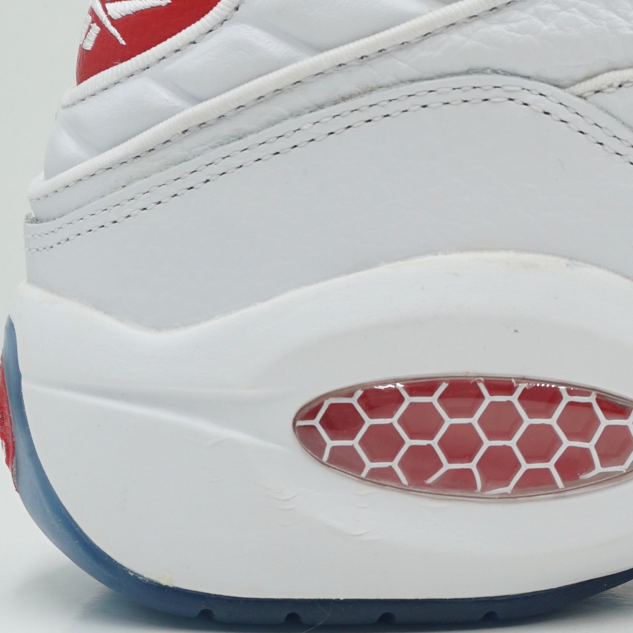 Reebok Question Mid White Pearlized Red