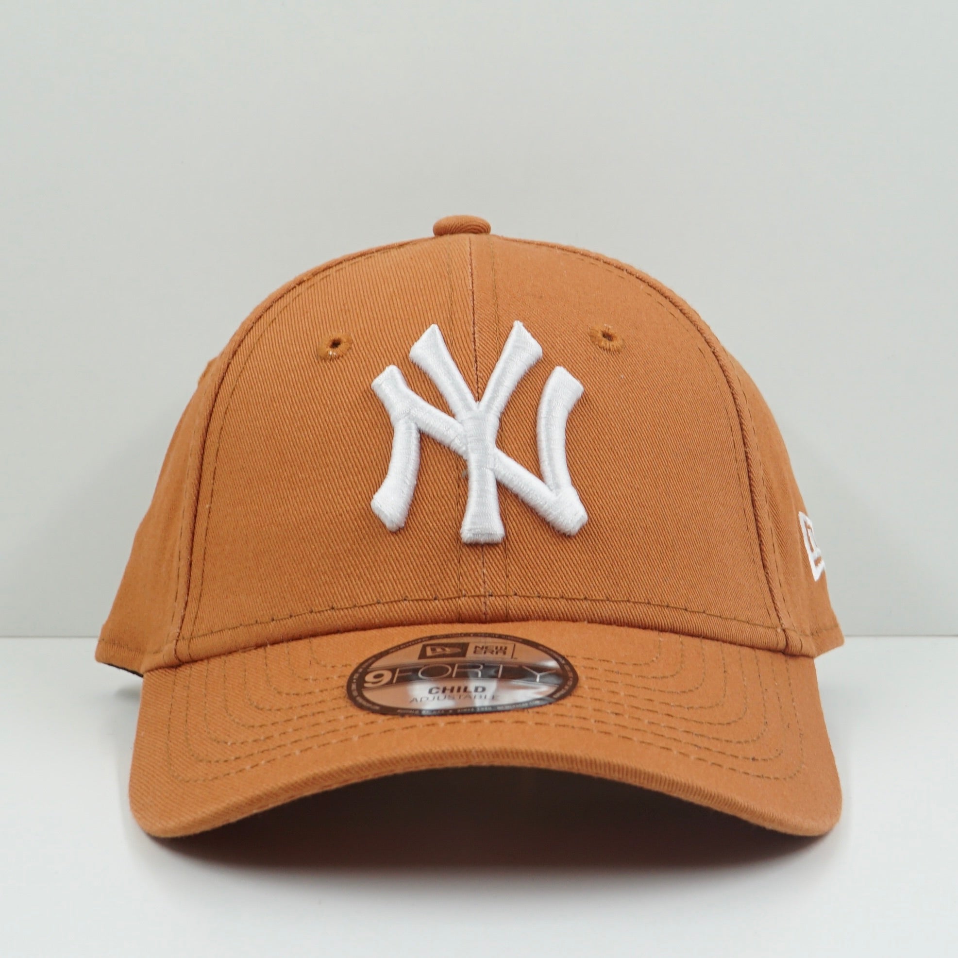 New Era Yankees Orange Brown Adjustable Cap (Child)