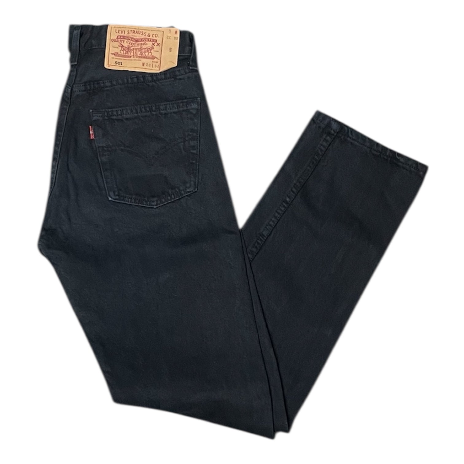 Vintage Levis Black Navy 501 Jeans