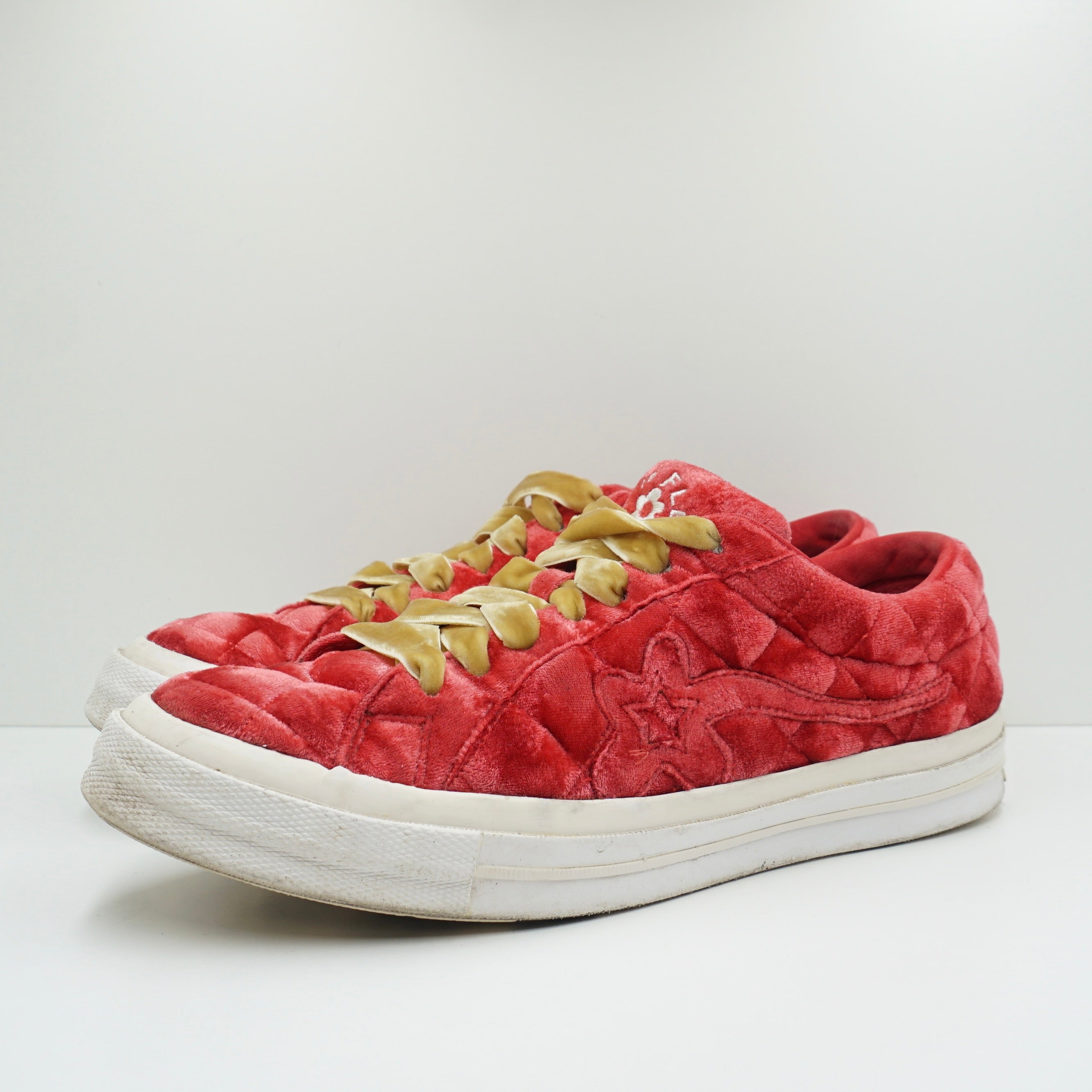 Converse One Star Ox Golf Le Fleur TTC Quilted Velvet Barbados Cherry