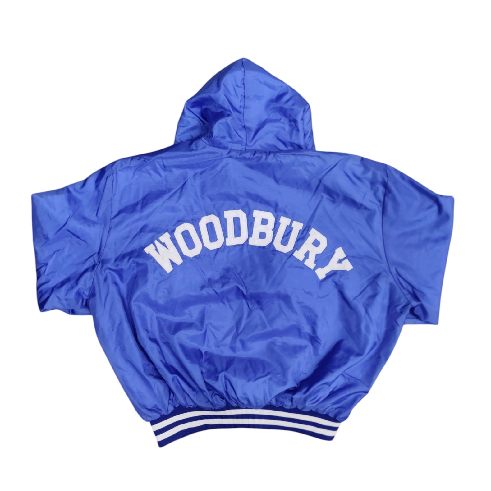 Birdie Woodbury Blue Satin Anorak Jacket