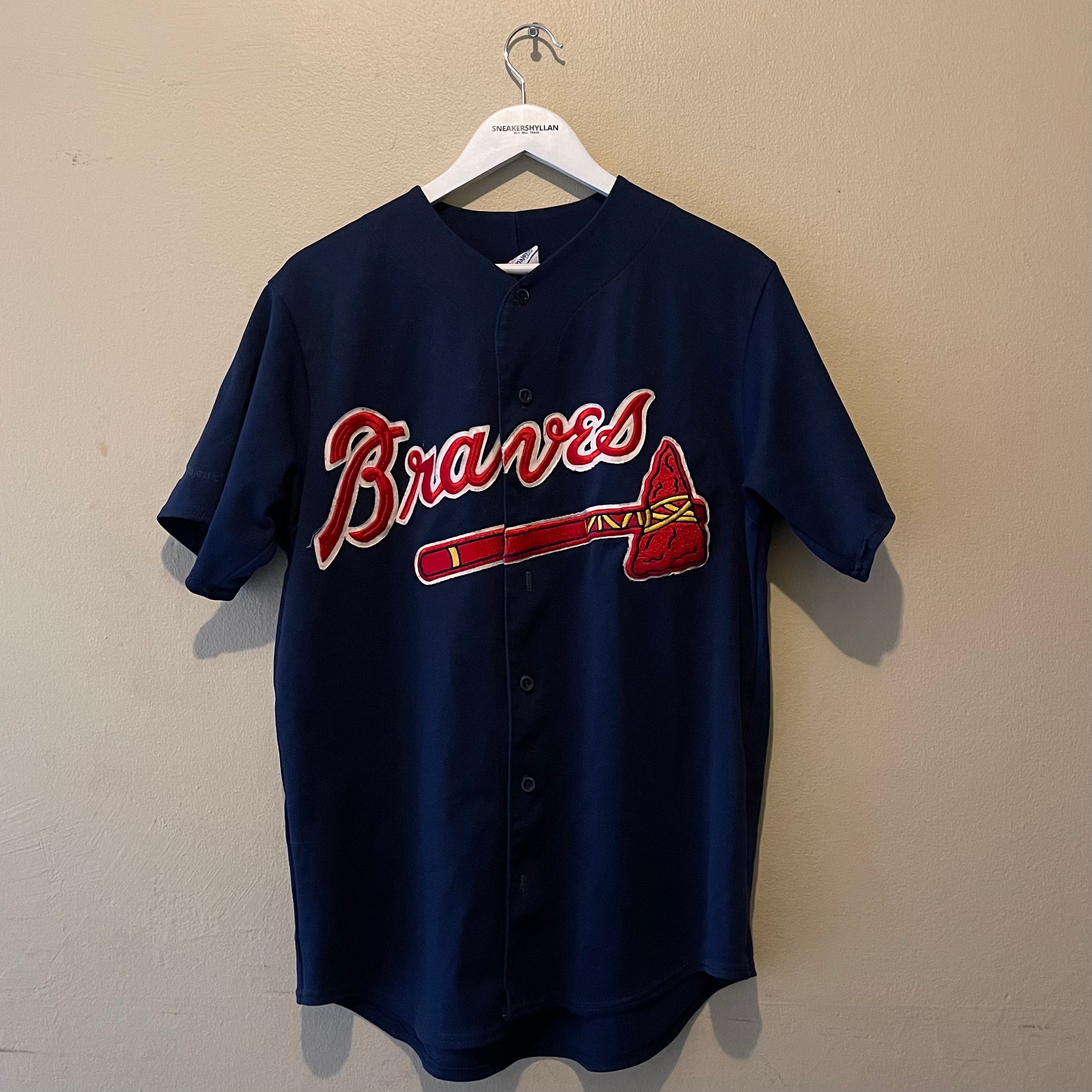 Majestic Atlanta Braves Navy Baseball Jersey