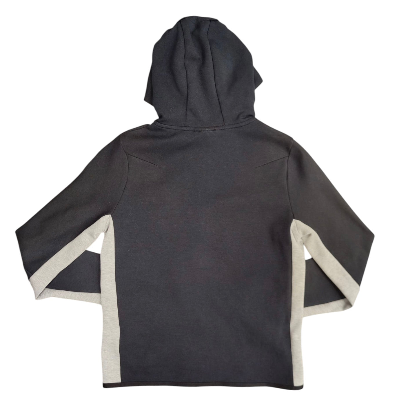 Nike Sportswear Tech Fleece Black Grey Full Zip Hoodie (Youth)
