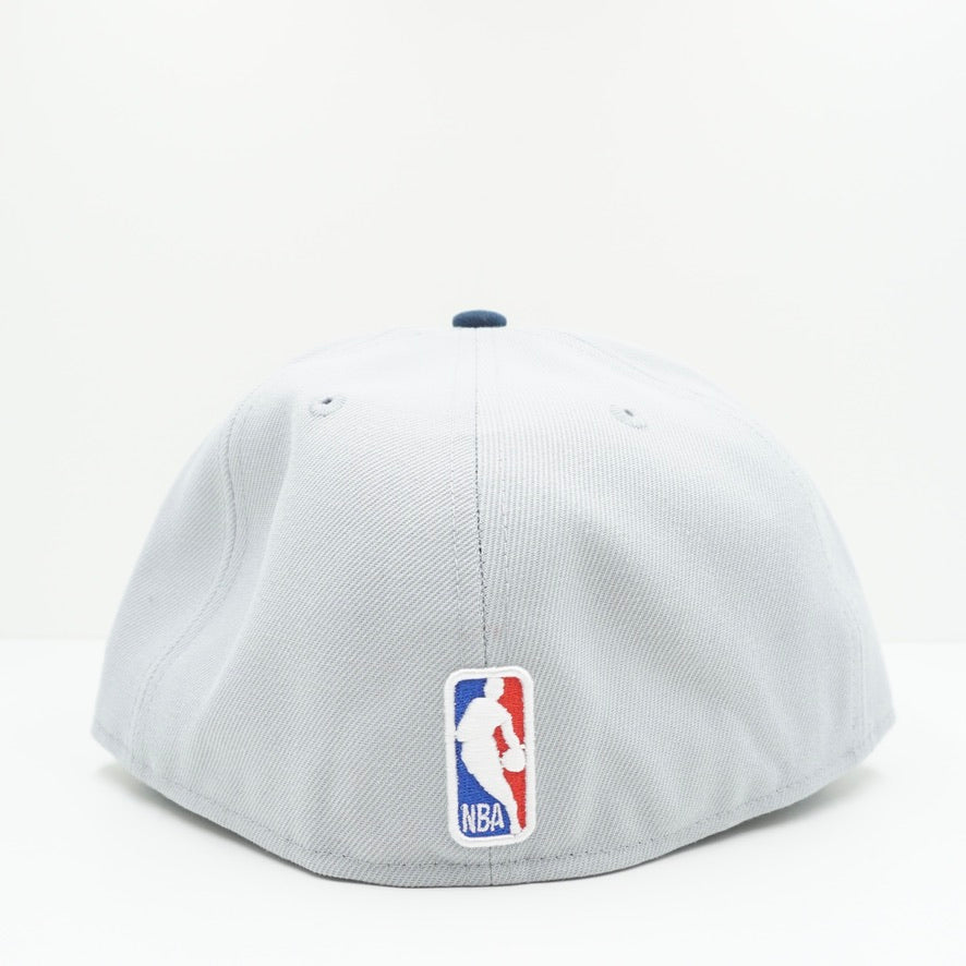 New Era Denver Nuggets Grey Navy Fitted Cap