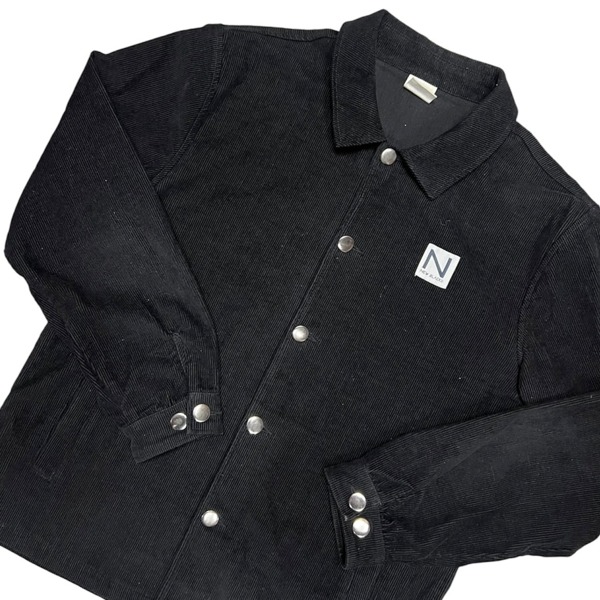 New Black Black Corduroy Overshirt Jacket