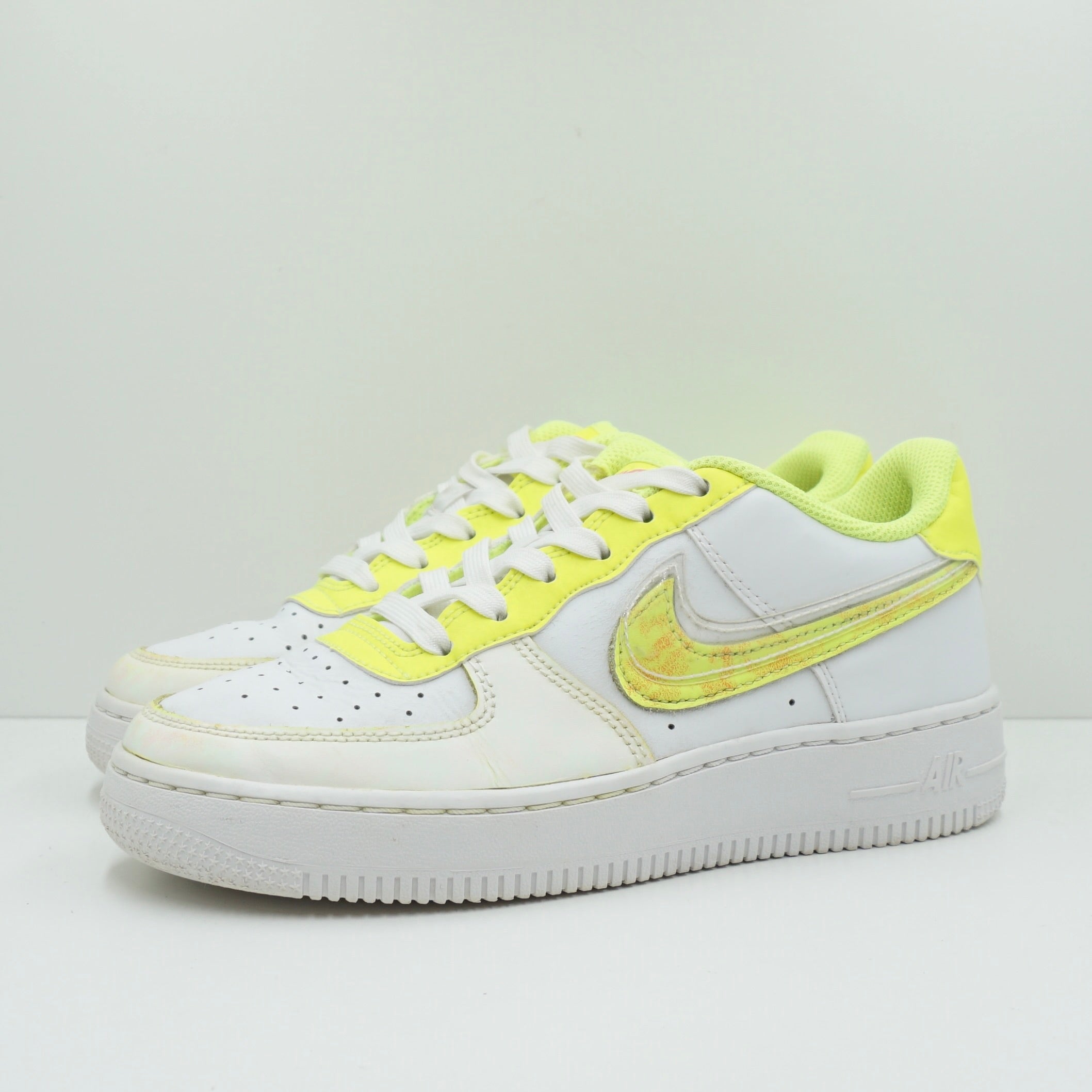 Nike Air Force 1 LV8 White Pink Volt GS