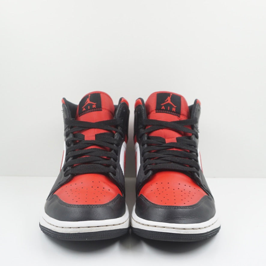 Jordan 1 Mid White Black Red (2022)