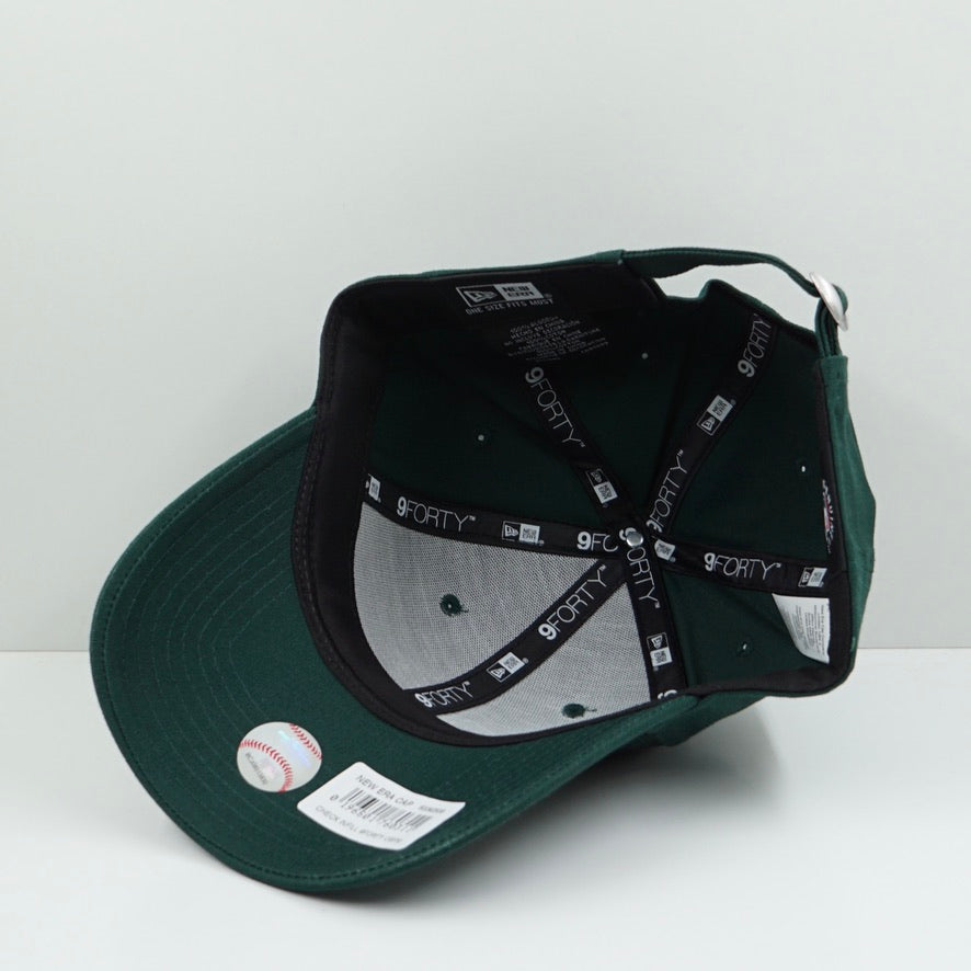 New Era Check Infill MLB Yankees Green Adjustable Cap
