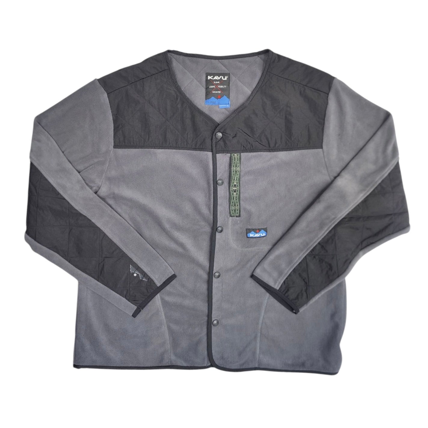 Kavu Brundenell Dark Shadow Full Snap Fleece