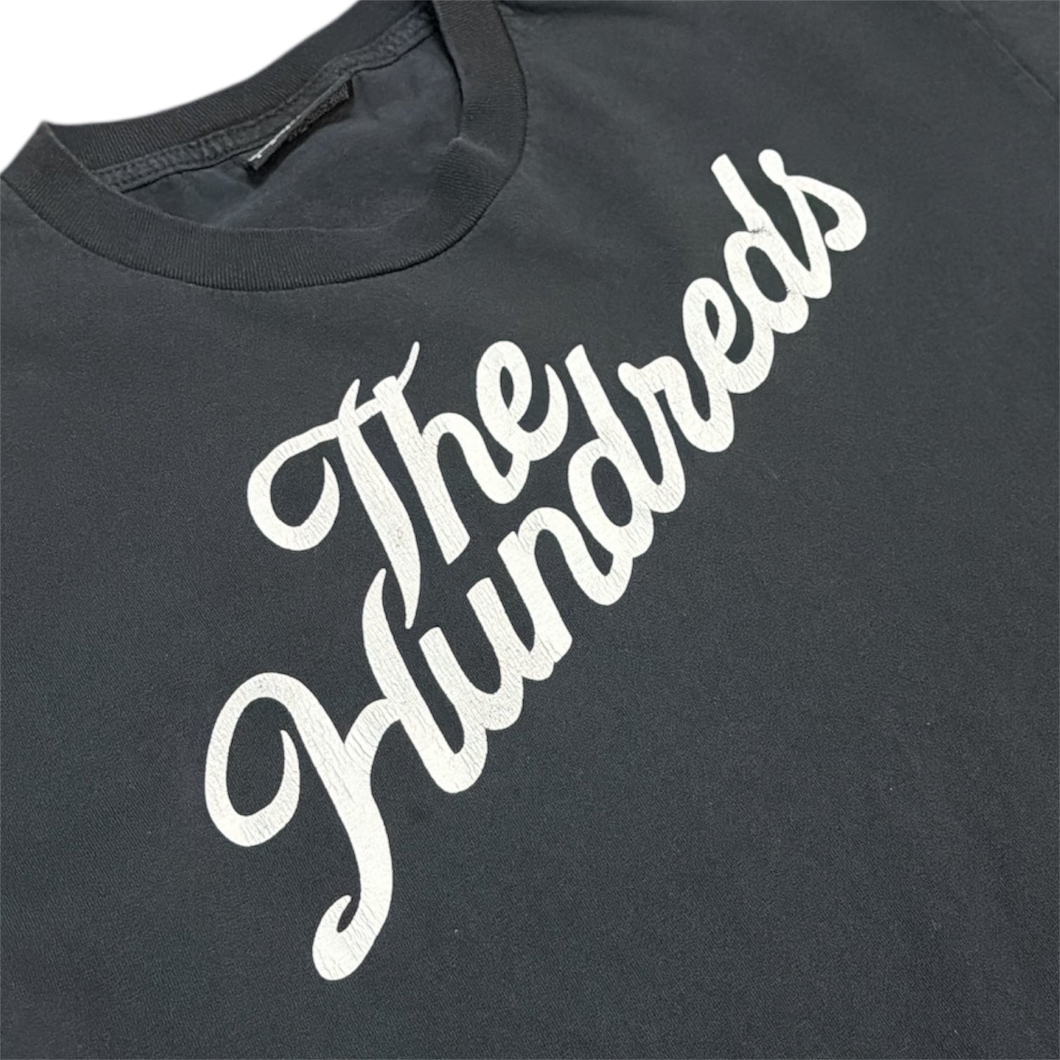 The Hundreds Script Logo Black Tshirt