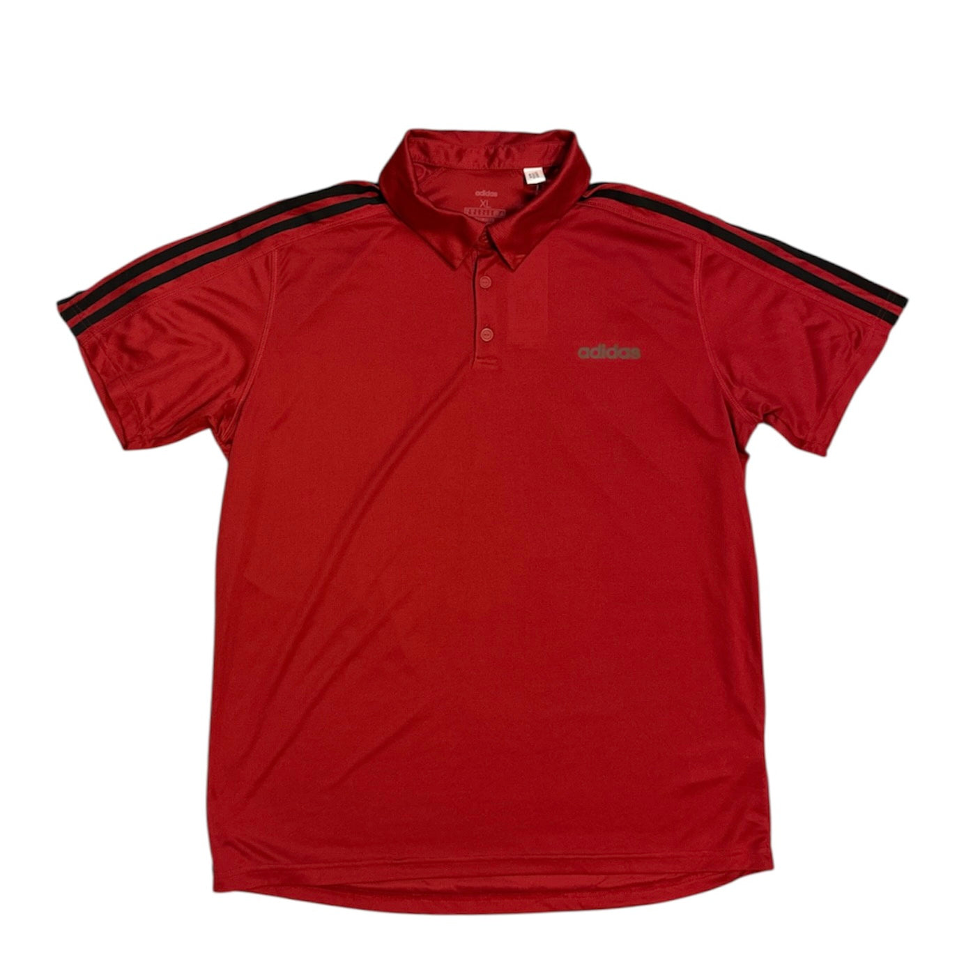 Adidas D2M 3S Red Polo Shirt