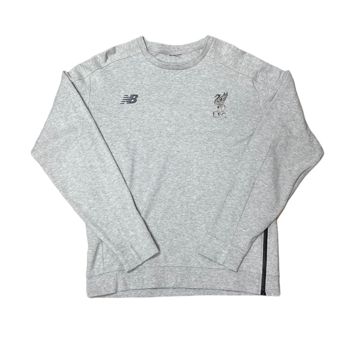 New Balance Liverpool Grey Training Football Sweatshirt