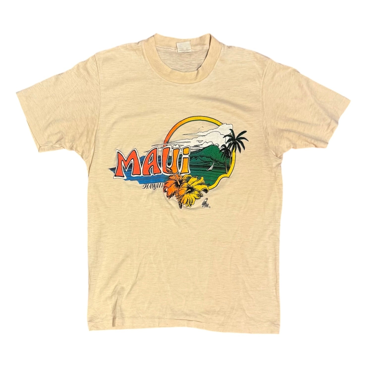 Vintage Maui Hawaii Beige Tshirt