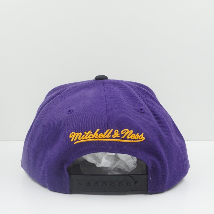 Mitchell & Ness NBA Los Angeles Lakers Purple Black Snapback Cap